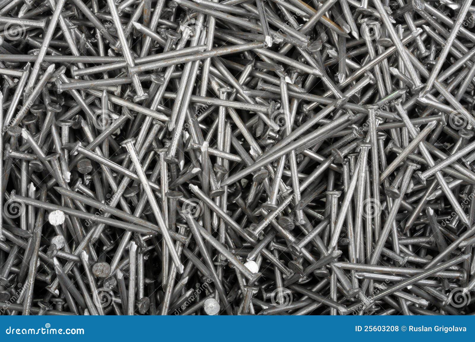 Small iron nails stock photo. Image of nails, steel, silver - 25603208