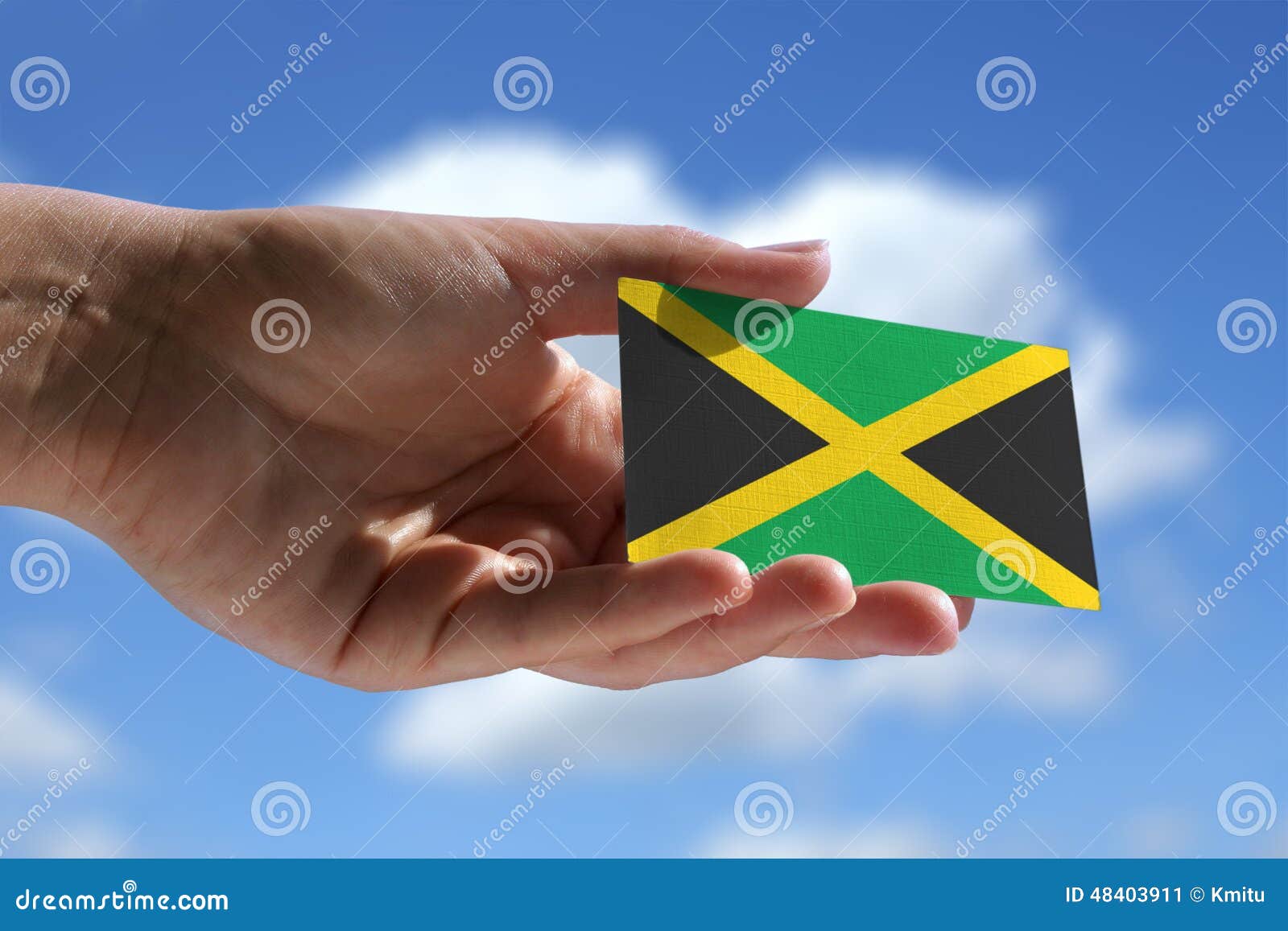 Small Jamaican flag stock image. Image of flag, notice 48403911
