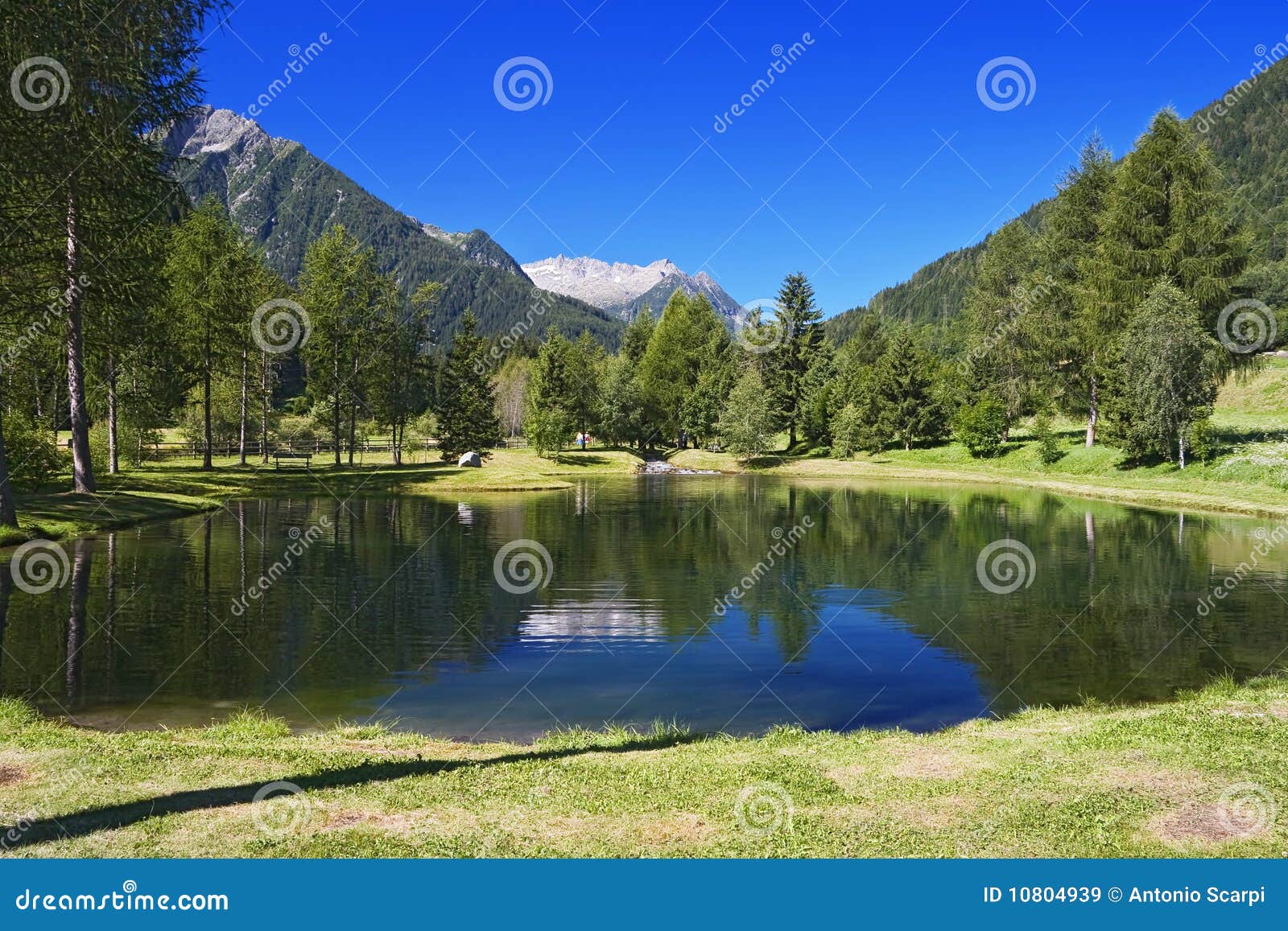 small lake in vermiglio