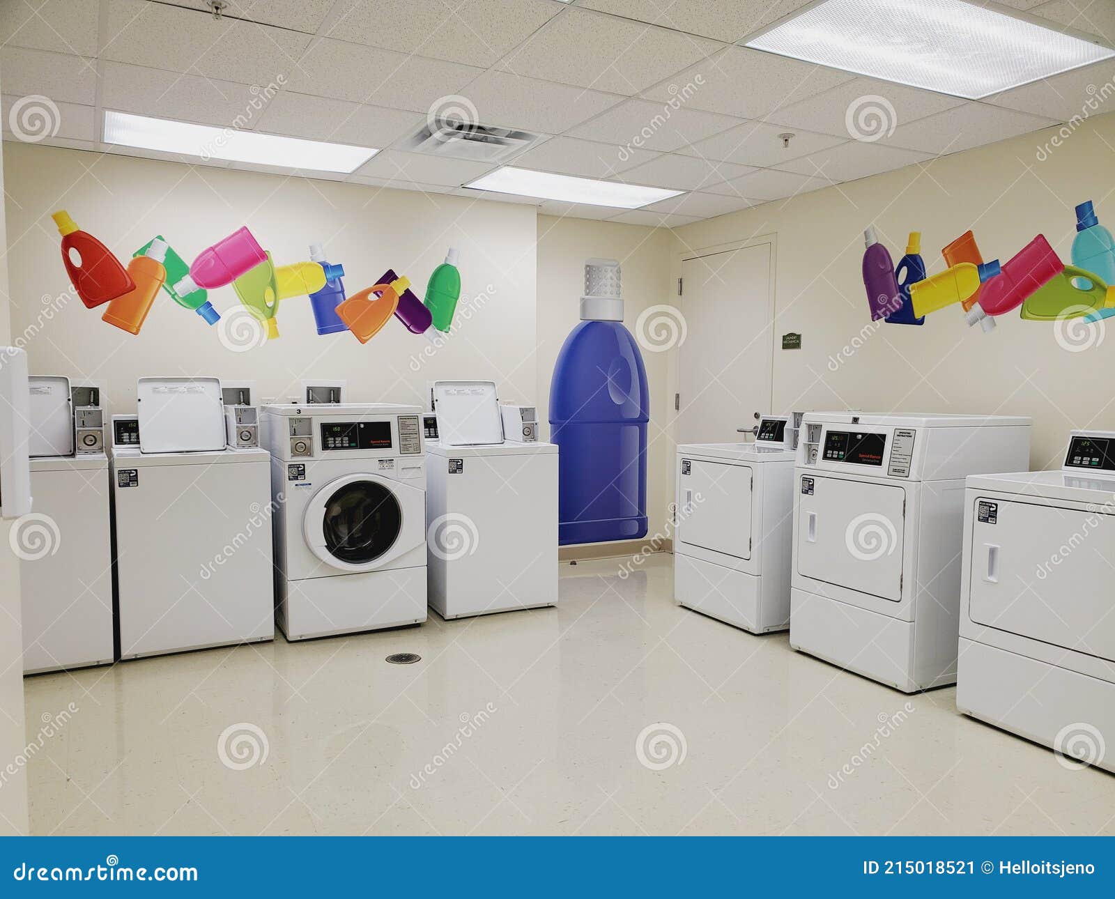 A Small Laundromat Laundry Area Stock Image Image of property, home