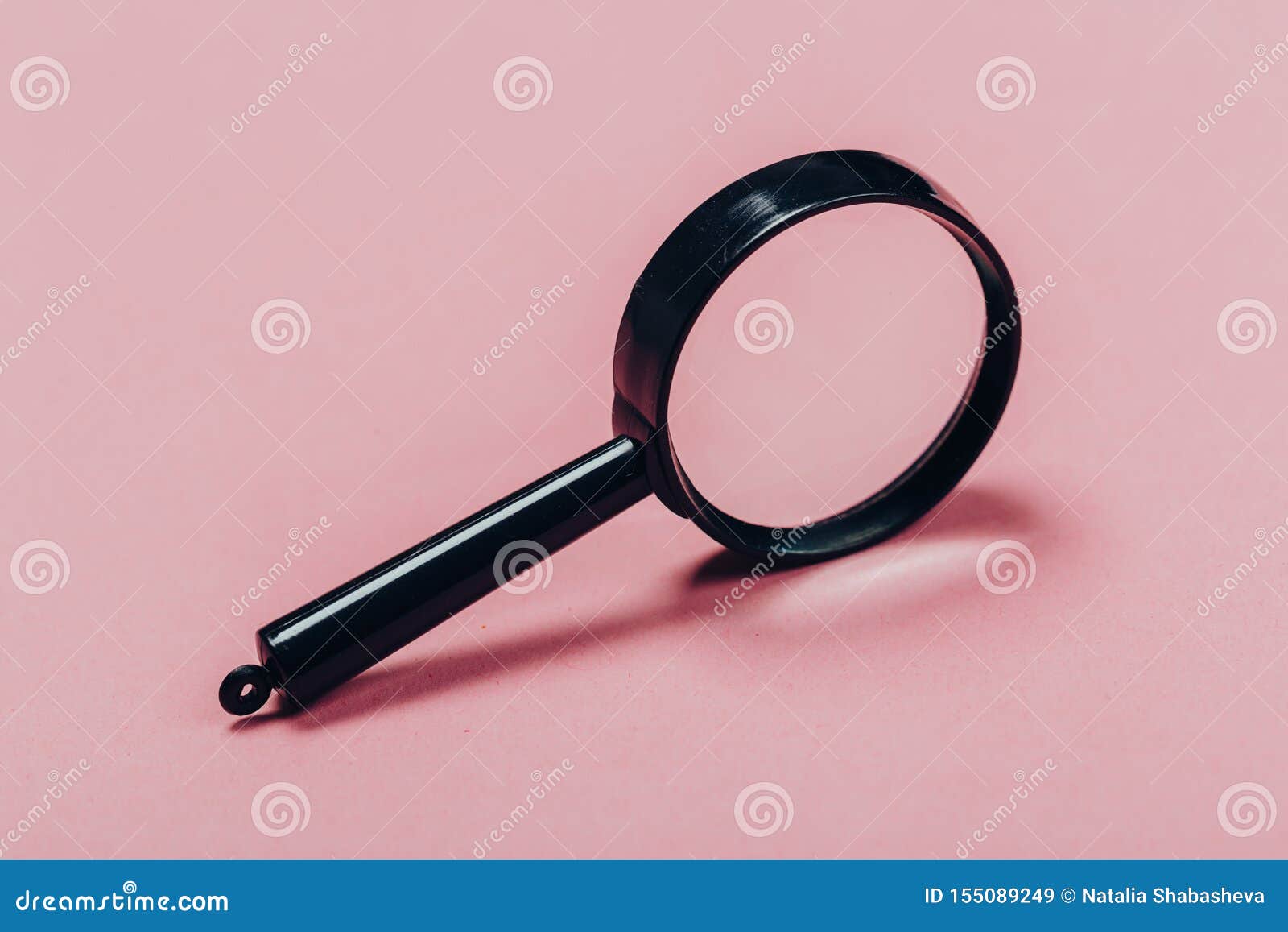 Small Magnifying Glass on Pink Background Stock Image - Image of data,  businessman: 155089249