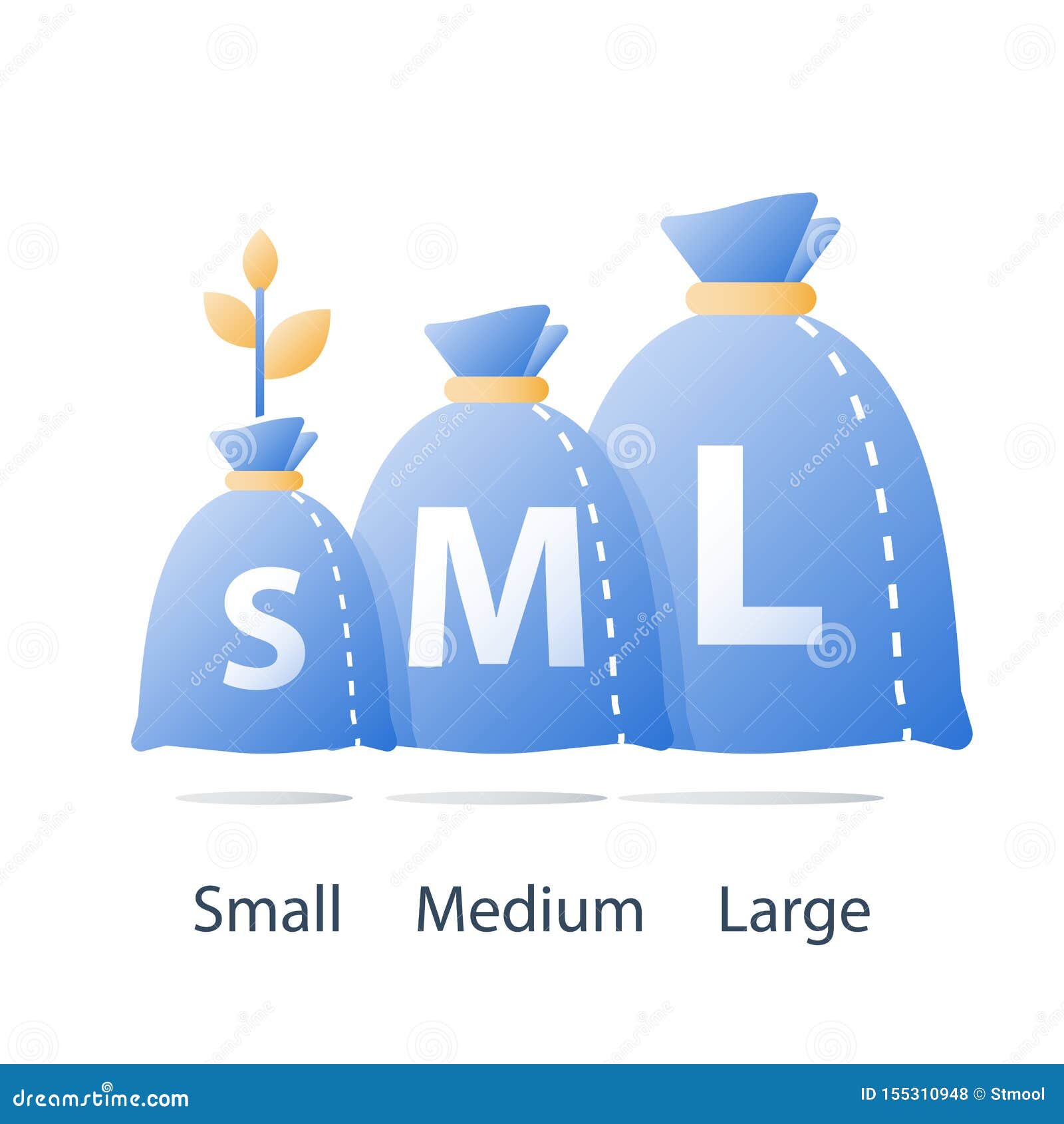Small Medium Large Icon Stock Illustrations – 417 Small Medium