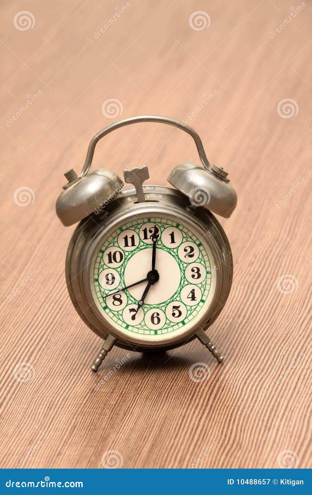 Small Metal Alarm Clock stock image. Image of little 10488657