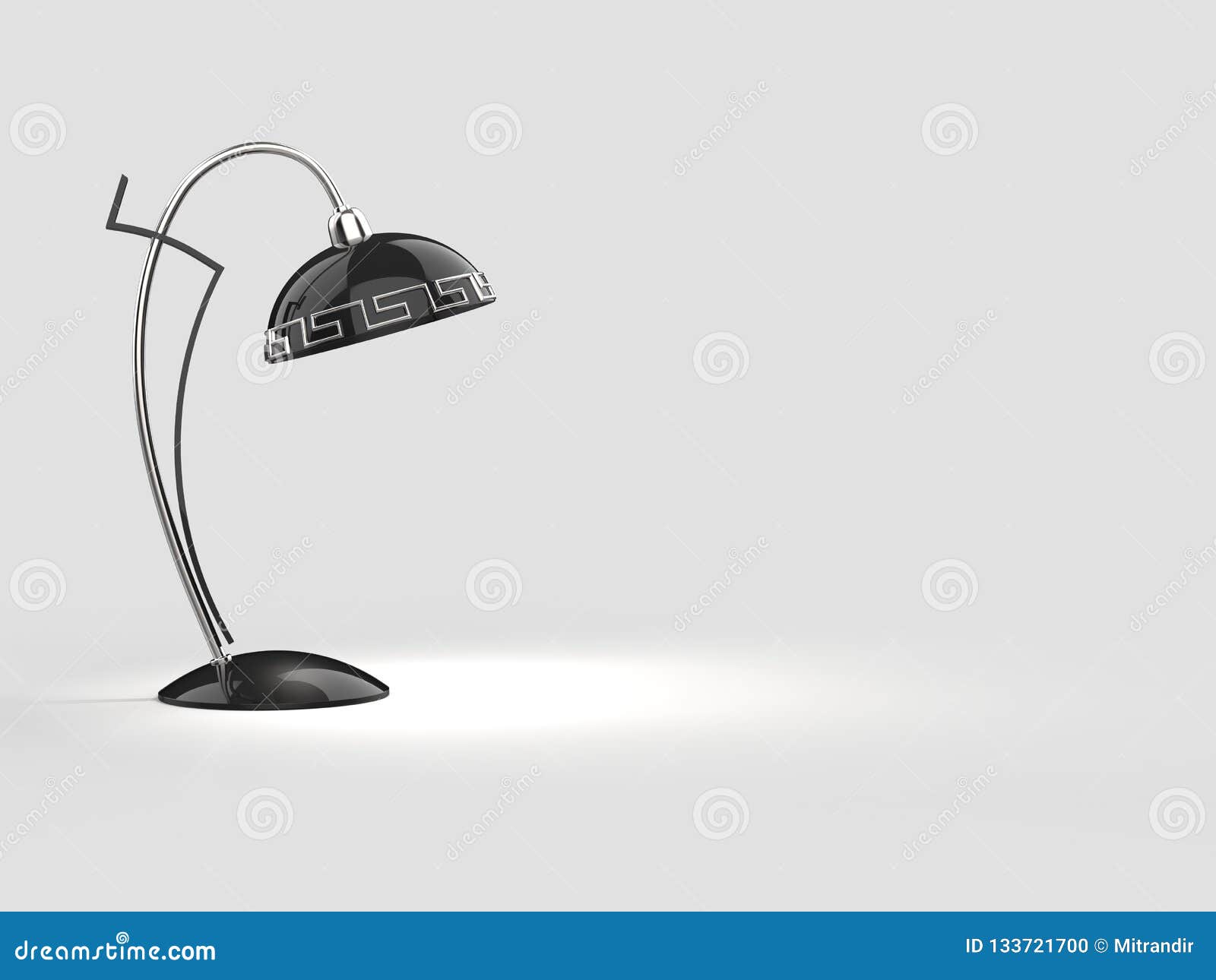 small black desk lamp