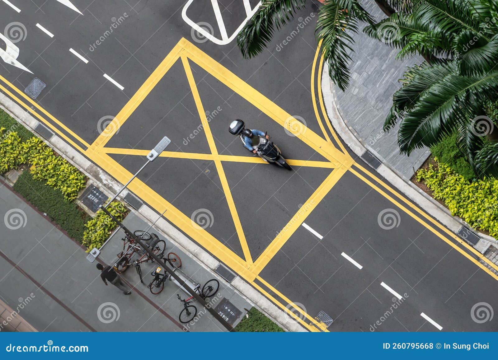 Small Motorized Scooter in Singapore Editorial Stock Photo Image of motor, landmark 260795668