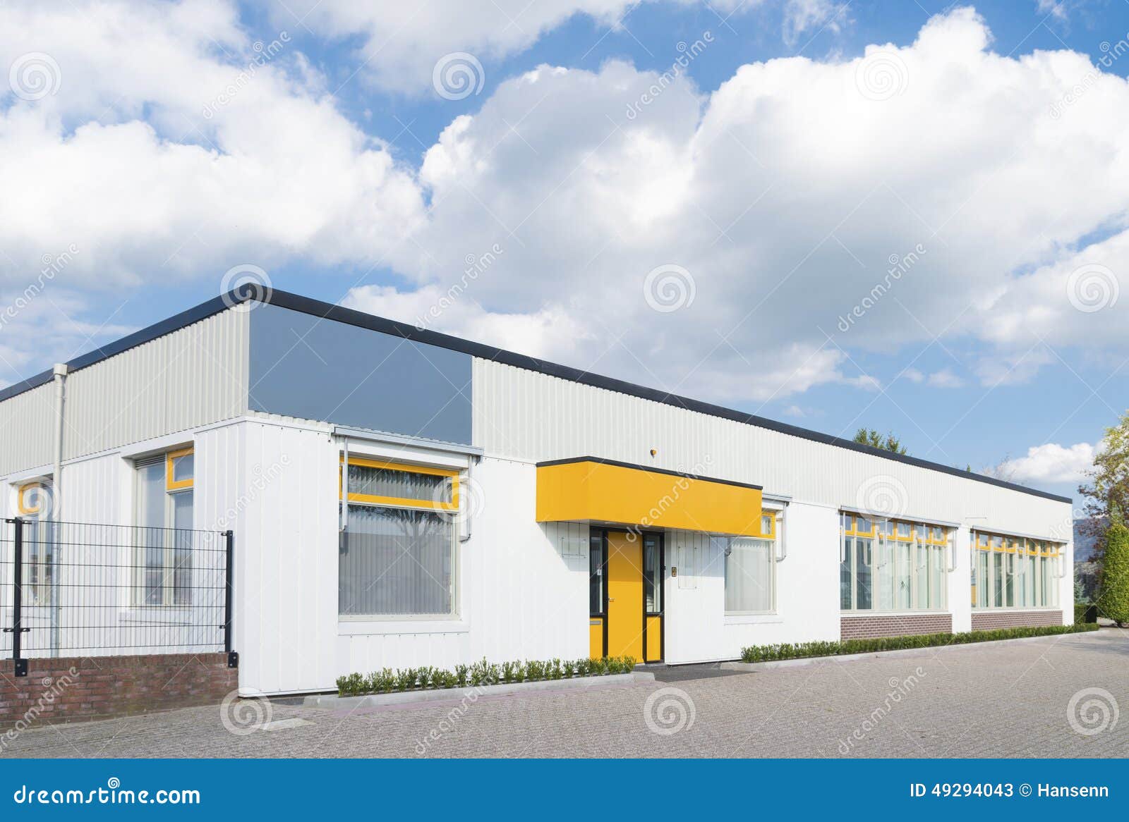 Small office building stock image. Image of cladding - 49294043