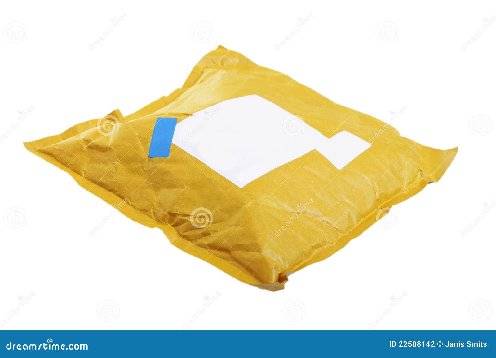 Small parcel. stock photo. Image of postage, file, yellow 22508142