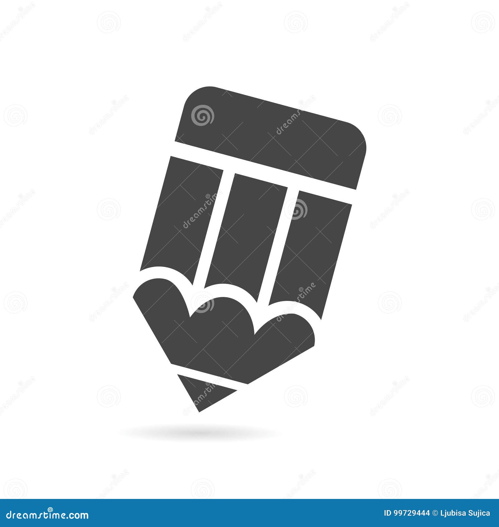 Small Pencil icon stock vector. Illustration of notice 99729444