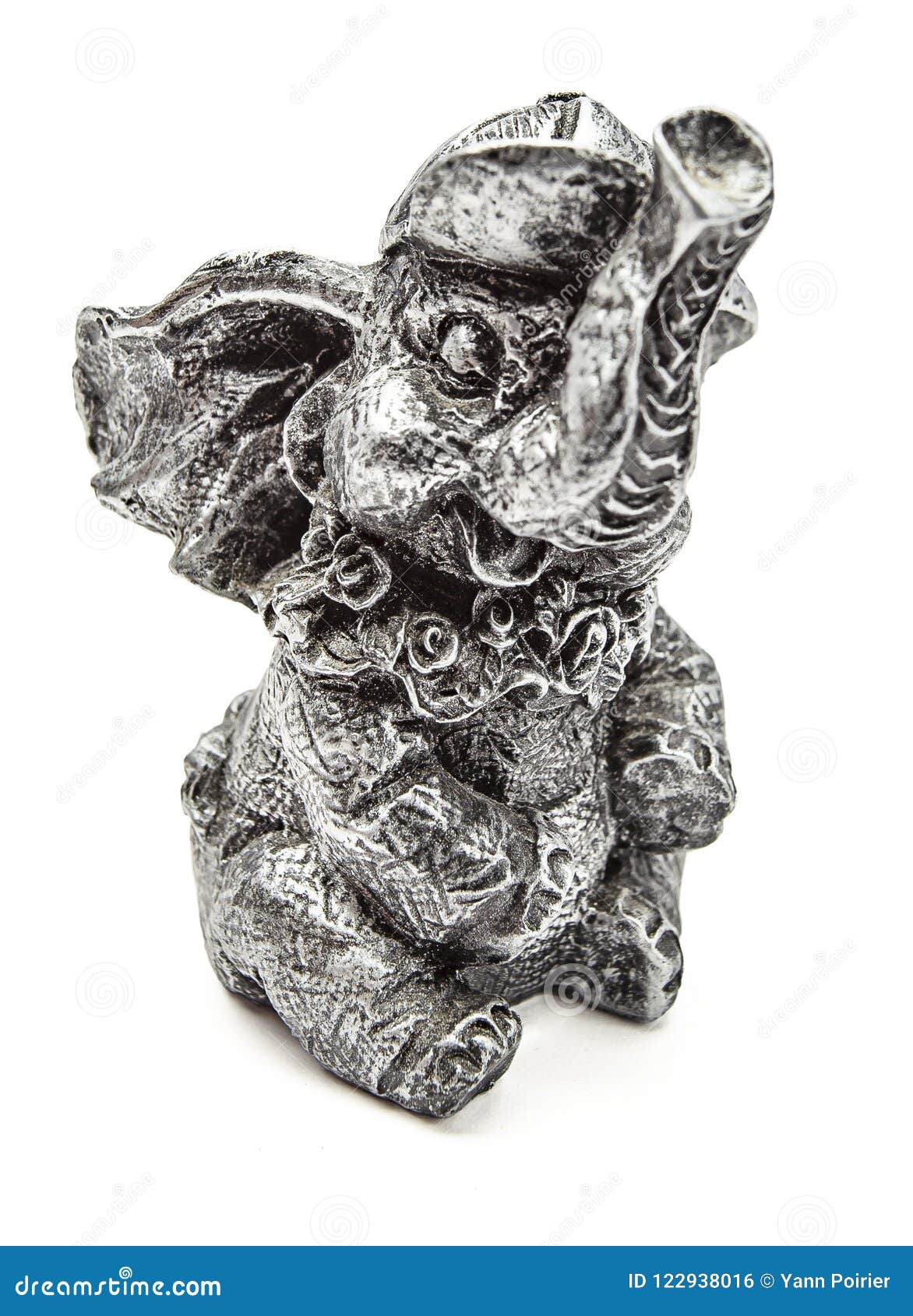Pewter Elephant Figurine 