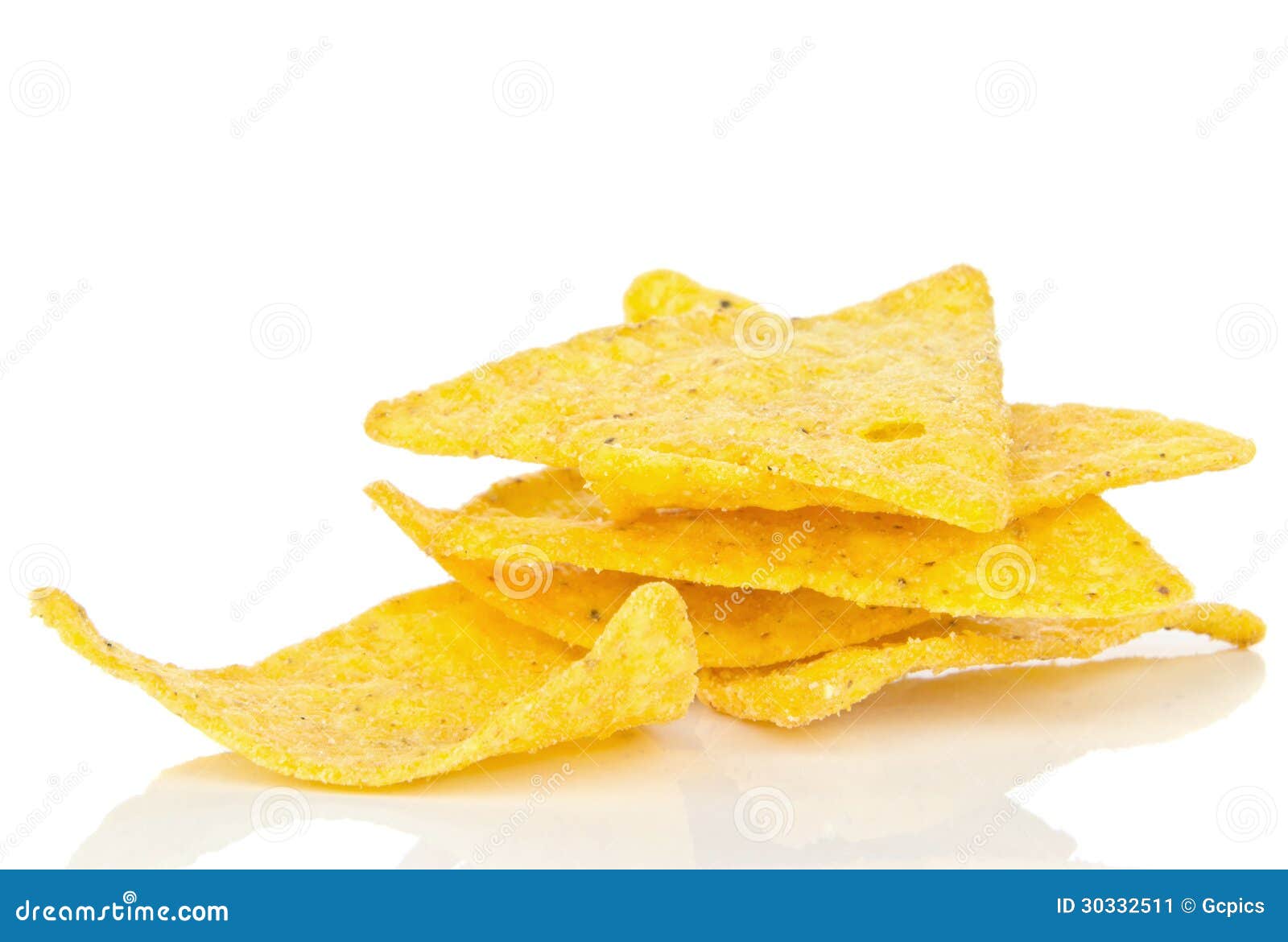 a small pile of tortilla chips