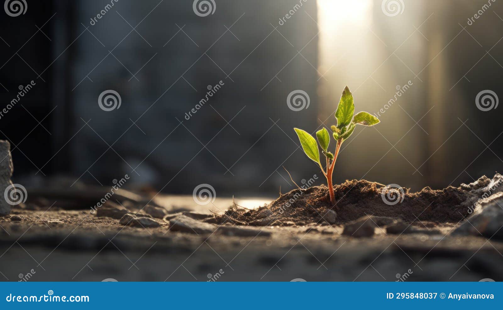 A Small Plant Sprouting Out of the Ground, a Powerful Symbol of