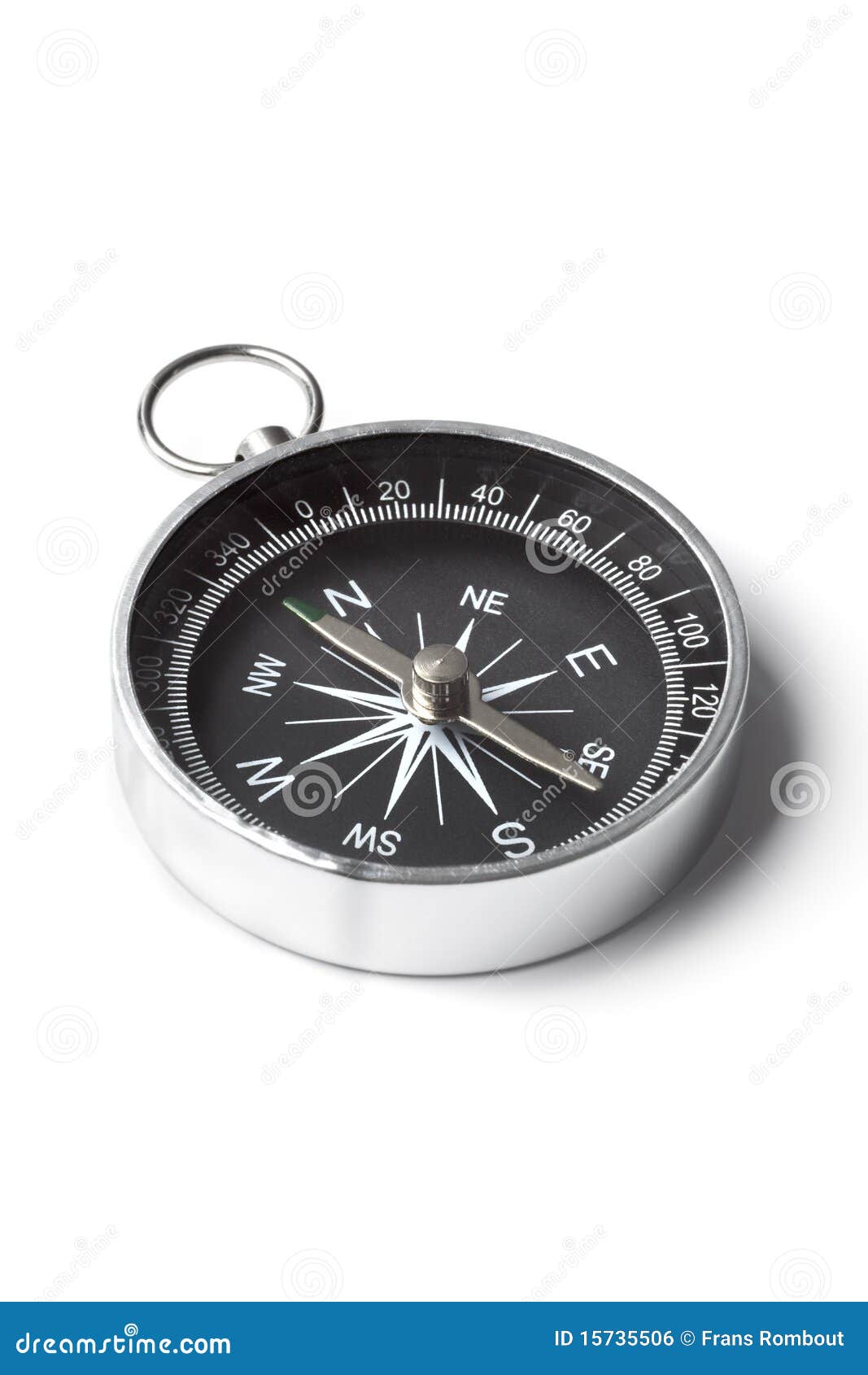 Small pocket compass stock photo. Image of vertical, navigation