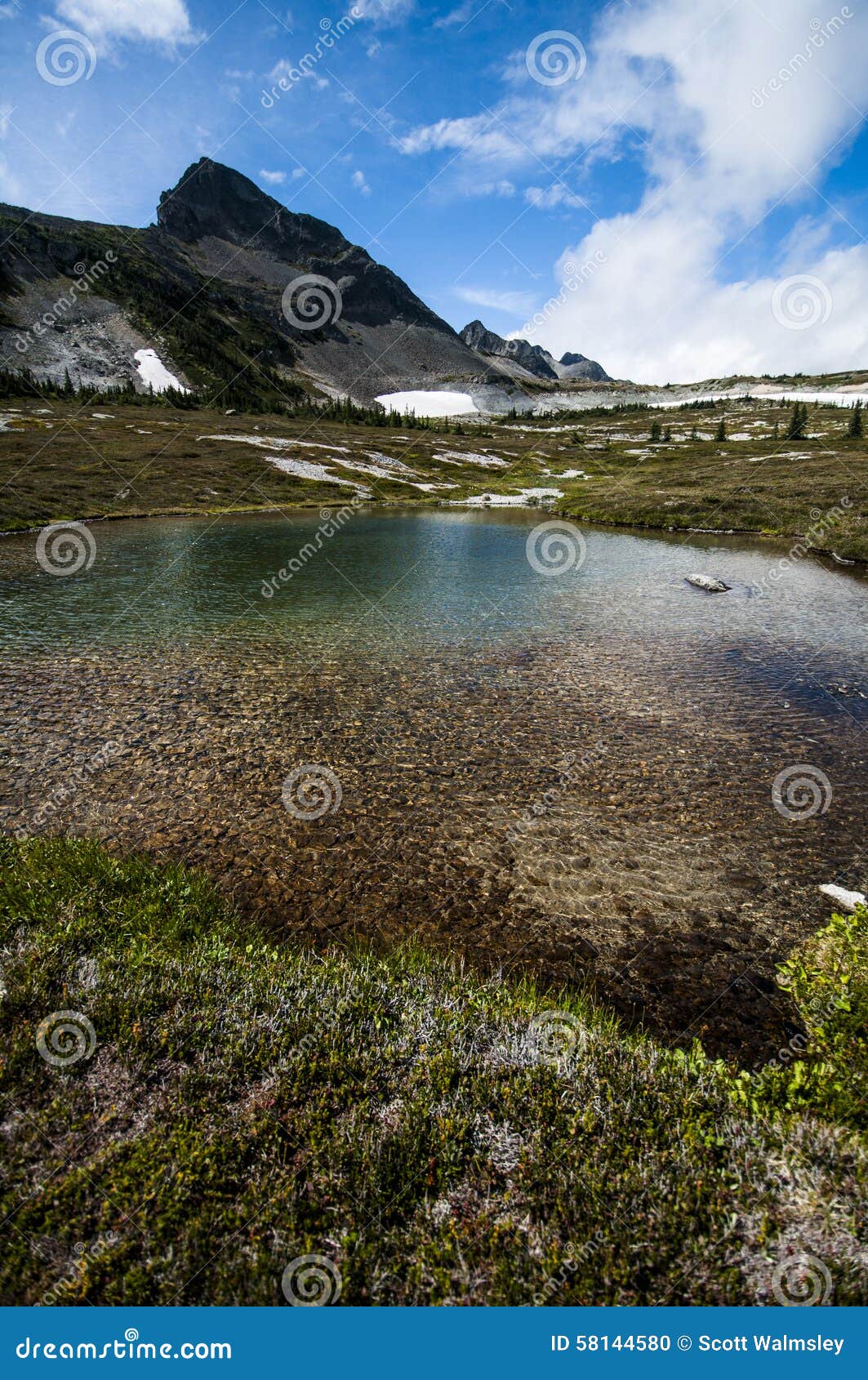 Small mountain lake stock photo. Image of journey, canada 58144580