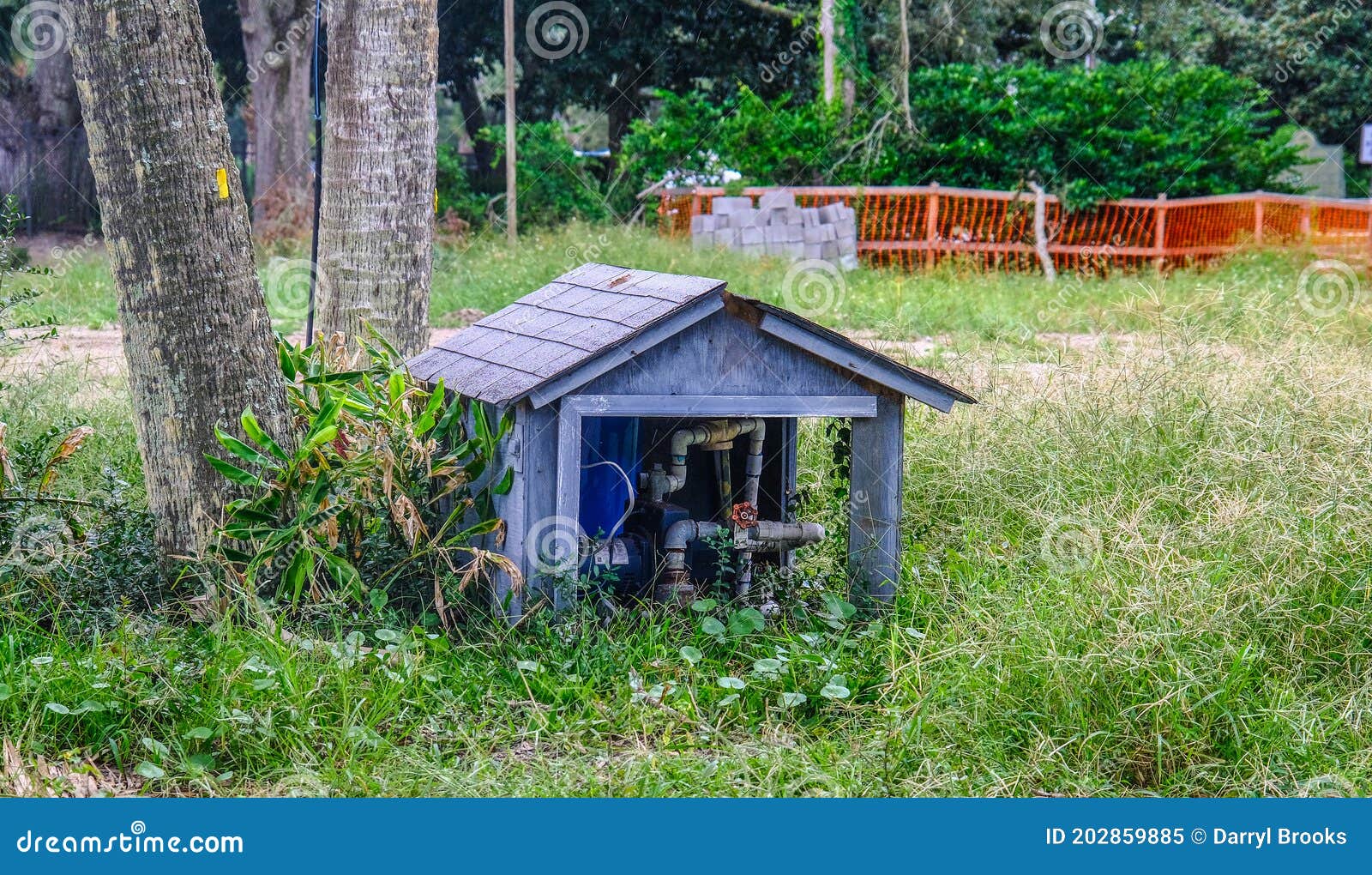 Small Pump House stock image. Image of outside, outdoor 202859885