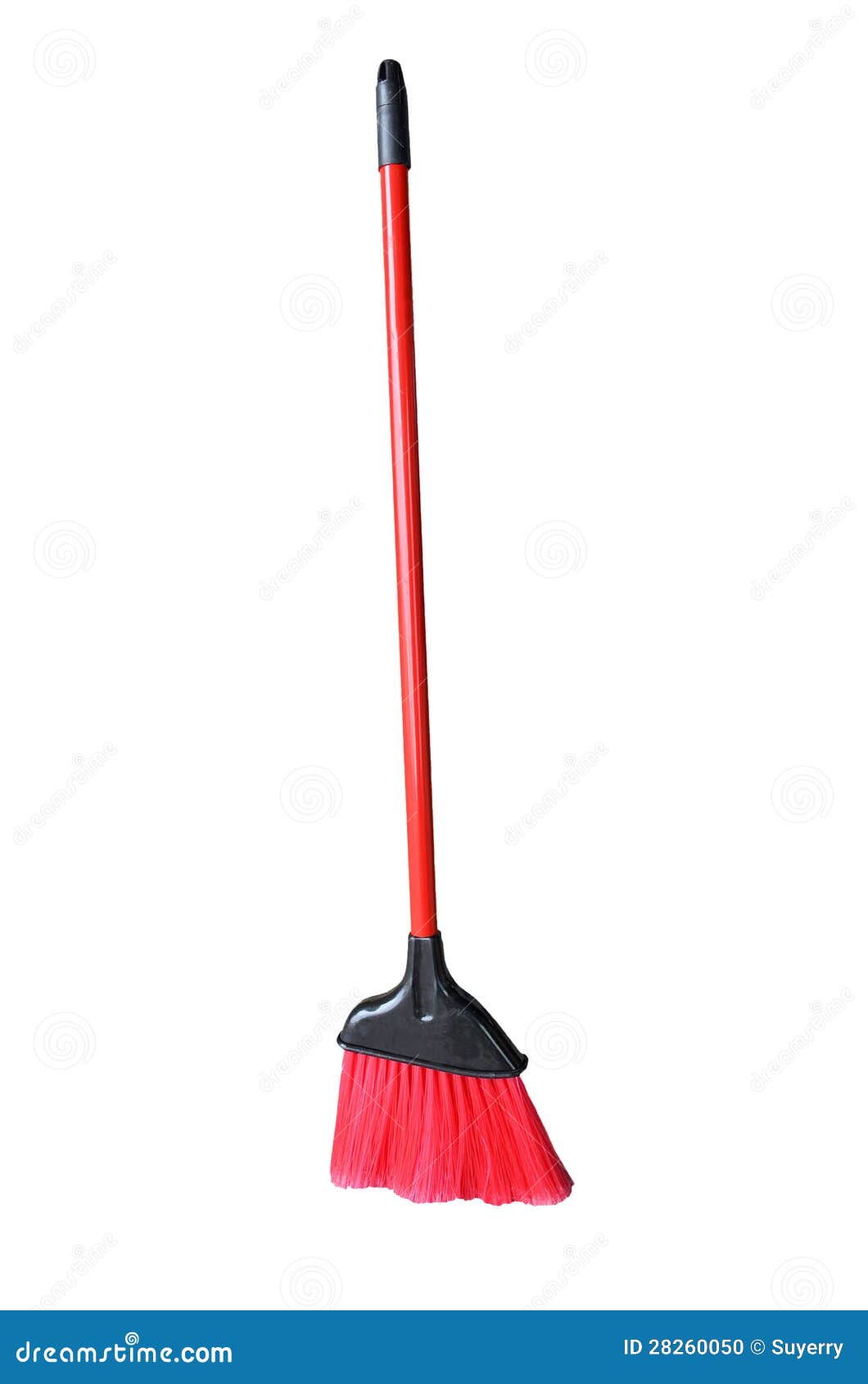 Small Red Broom stock photo. Image of service, housework 28260050