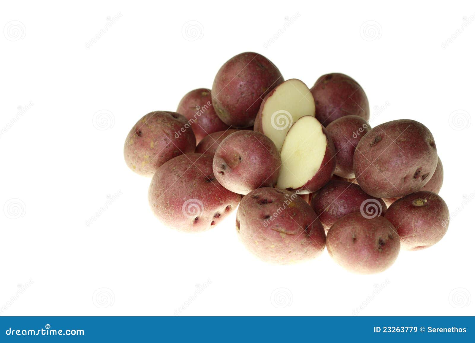 Small Red Potatoes stock image. Image of skin, halved - 23263779