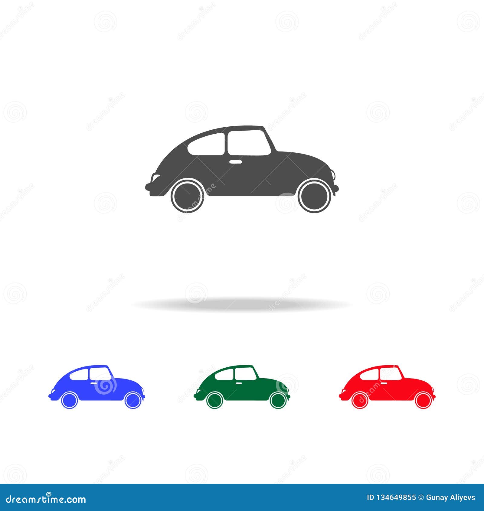 small retro car icons. s of transport  in multi colored icons. premium quality graphic  icon. simple icon for