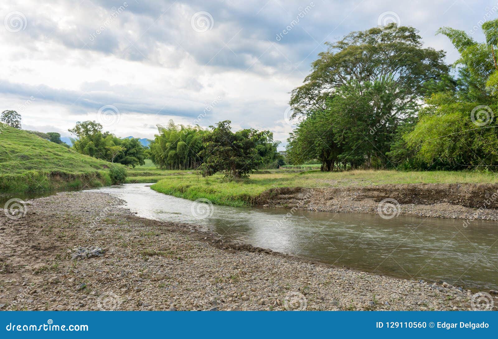small river and landscape
