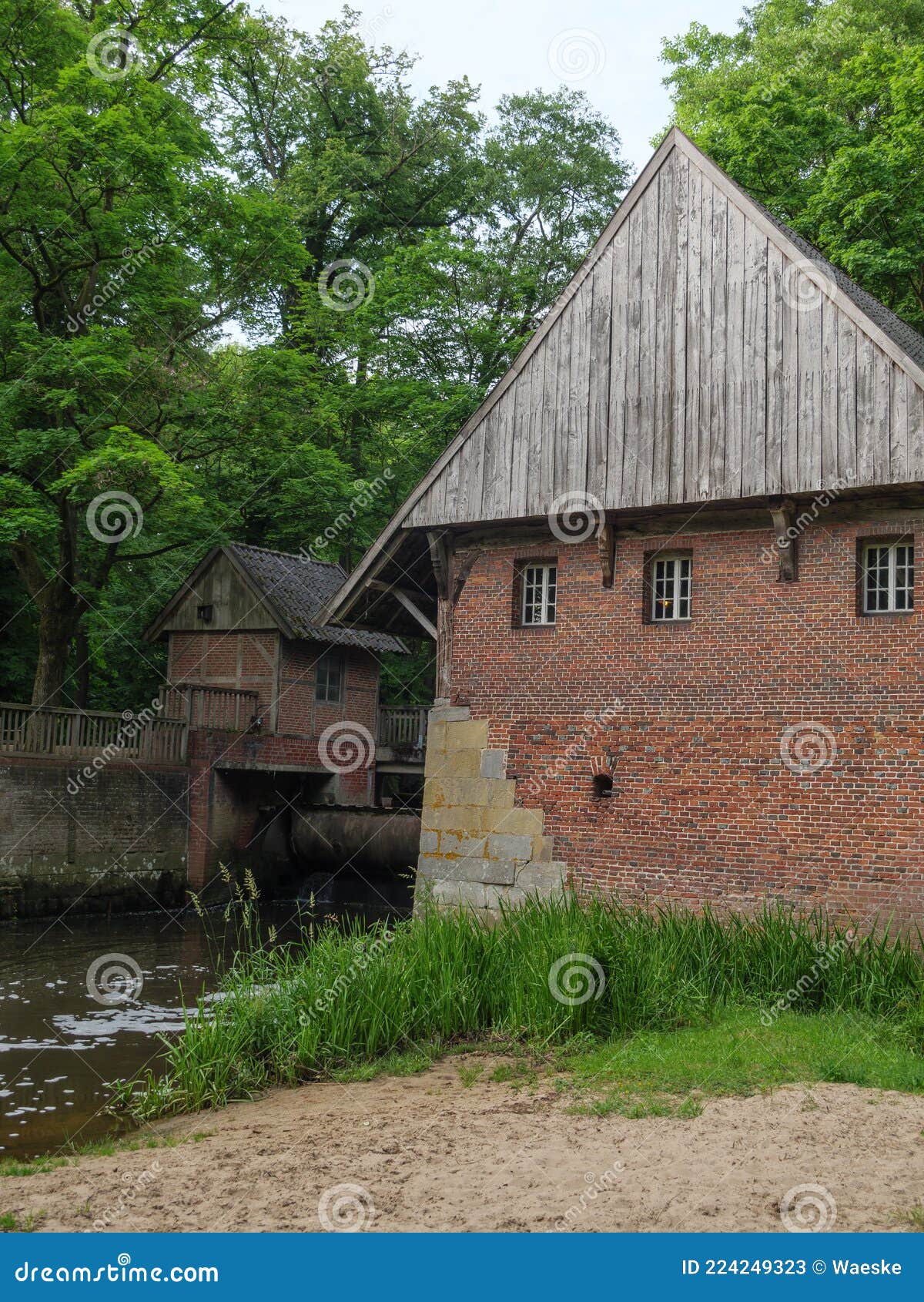 Small River and Mill at Ahaus Stock Image Image of forest, mill
