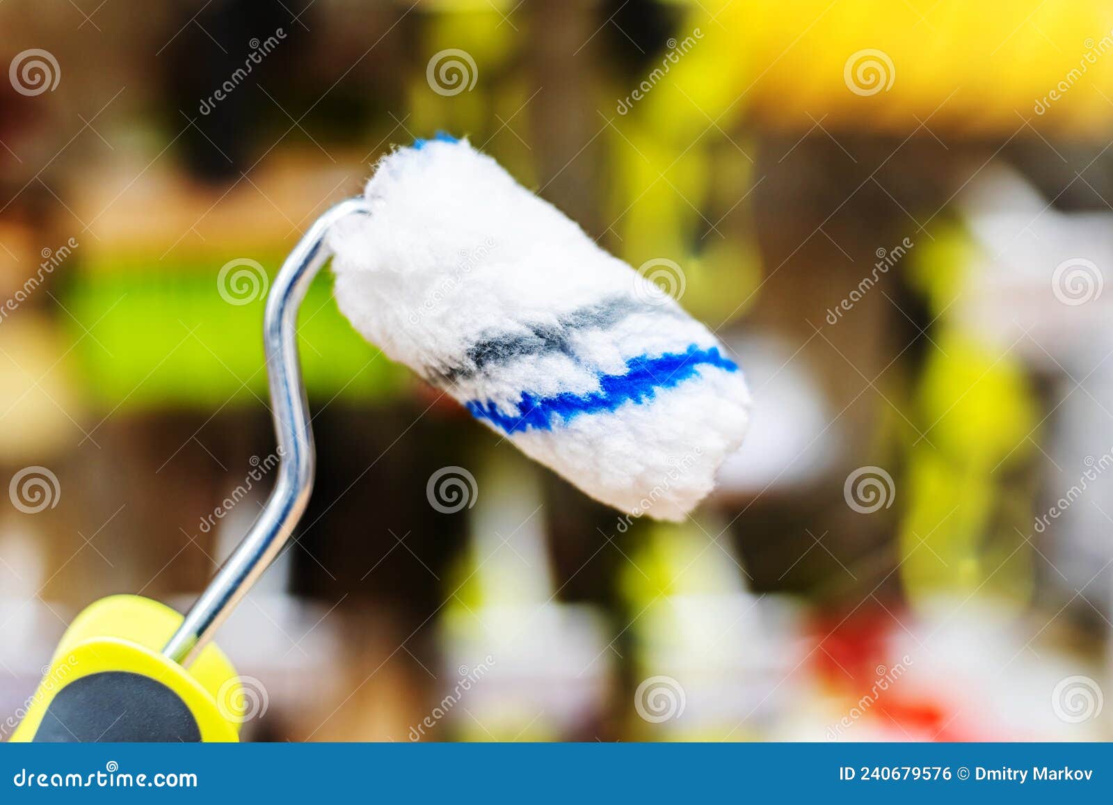 Small Roller Brush for Painting. Choosing a Tool for Painting Walls and