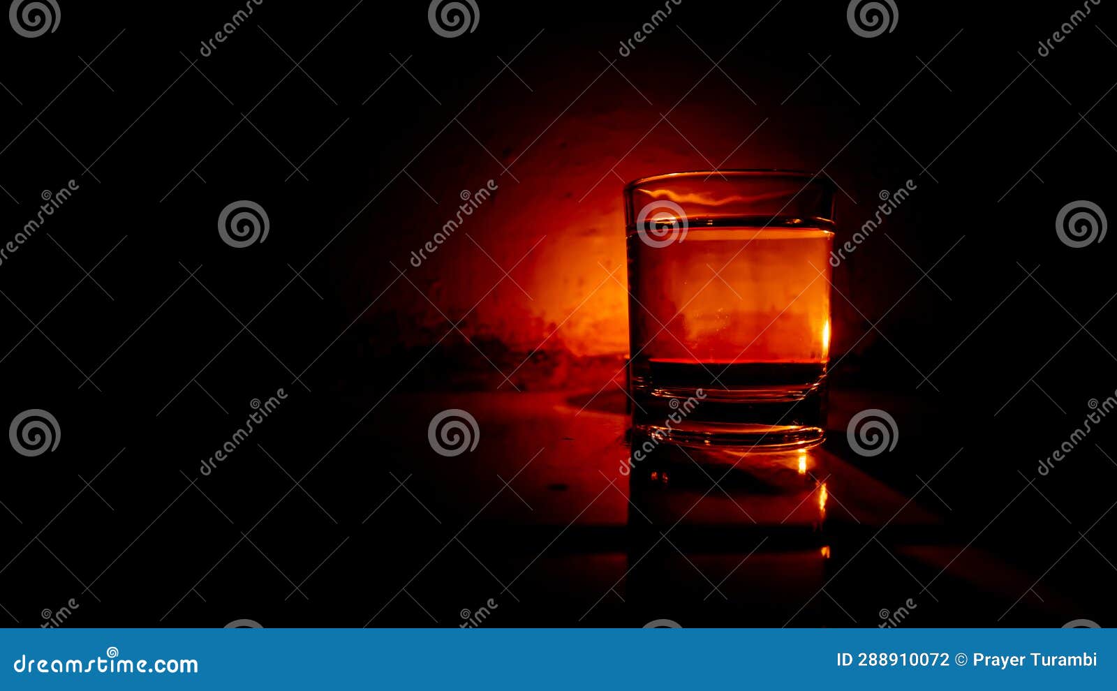 Small Round Scented Candle with a Glass of Vodka Stock Photo Image of