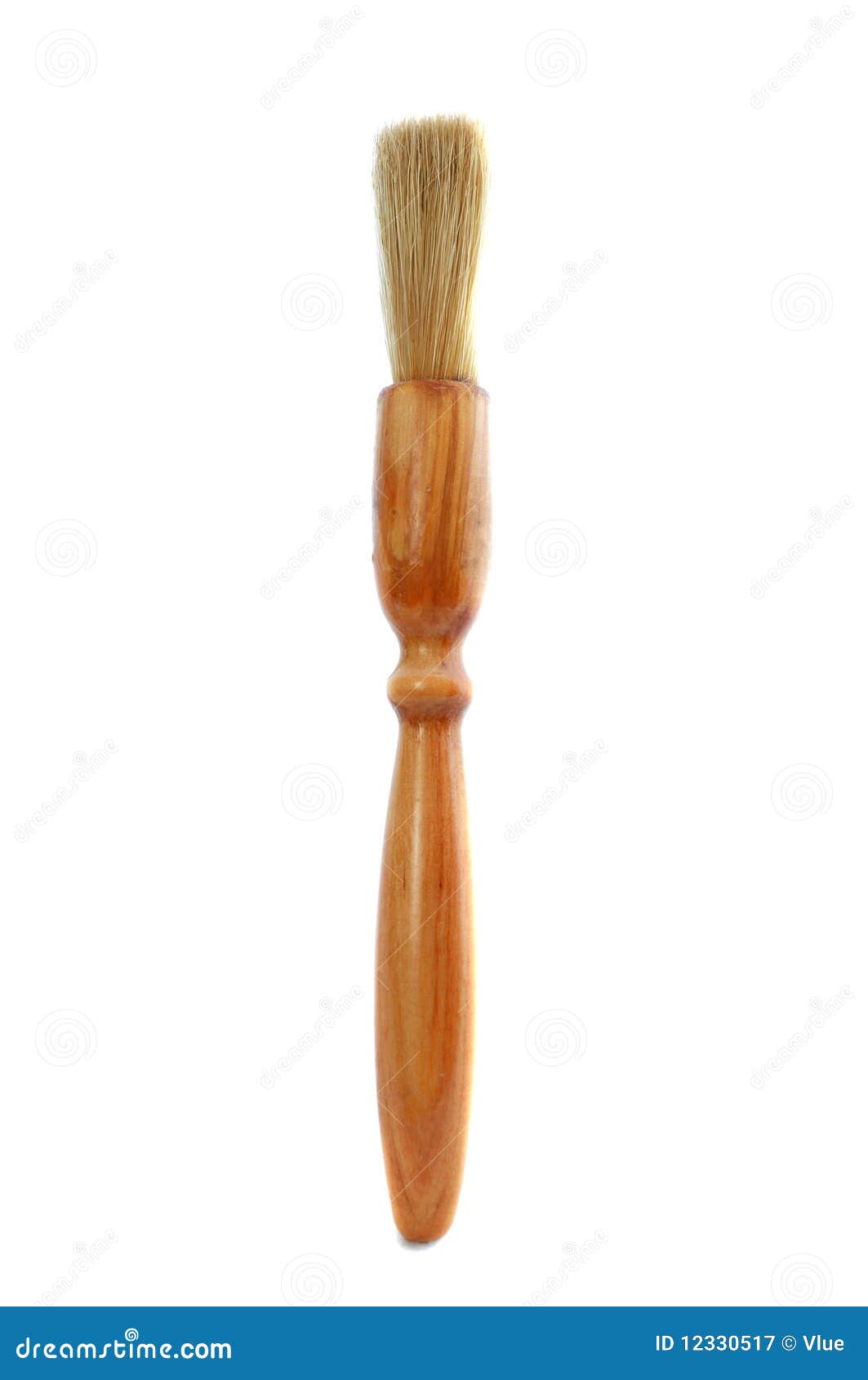 Small round wooden brush stock image. Image of toothbrush 12330517