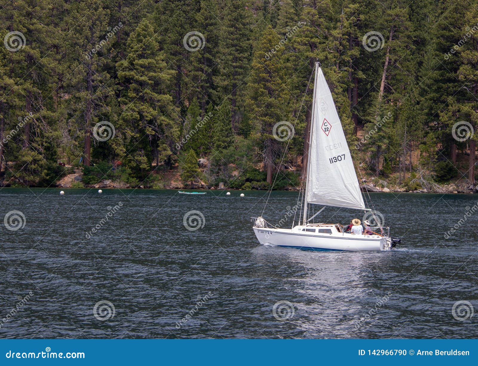 small sailboat lake
