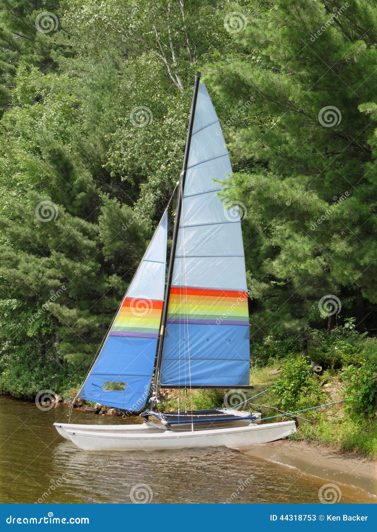 small sailboat lake