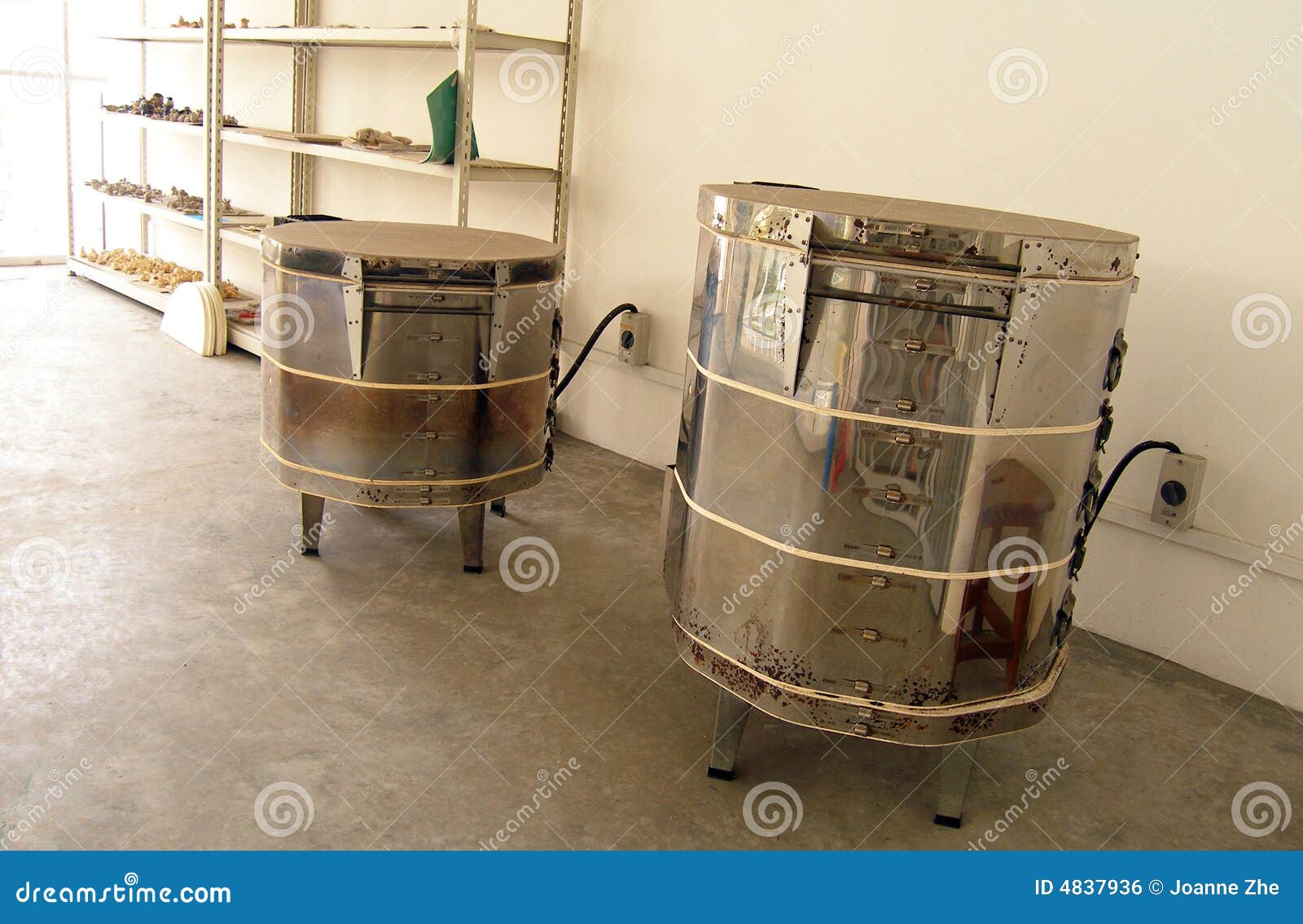 Small Scale Pottery Firing Kiln Used in School Stock Photo Image of
