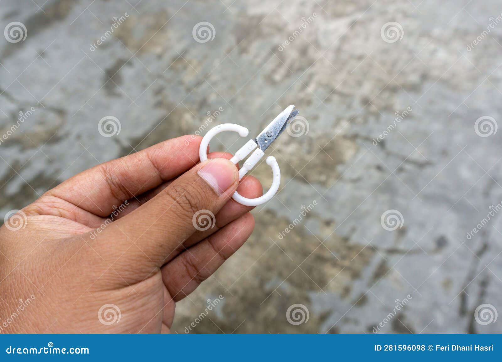 Cute Little Scissors for Kids Playing. Small Scissors on Adult Hand Stock  Photo - Image of cutter, imagination: 281596098