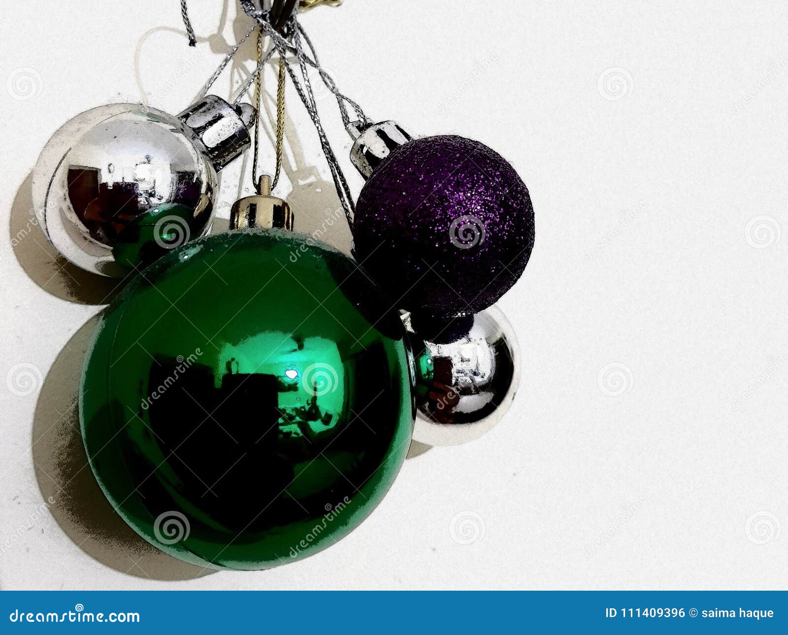 Small Shinny Colourful Christmas Balls Stock Photo - Image of christmas ...