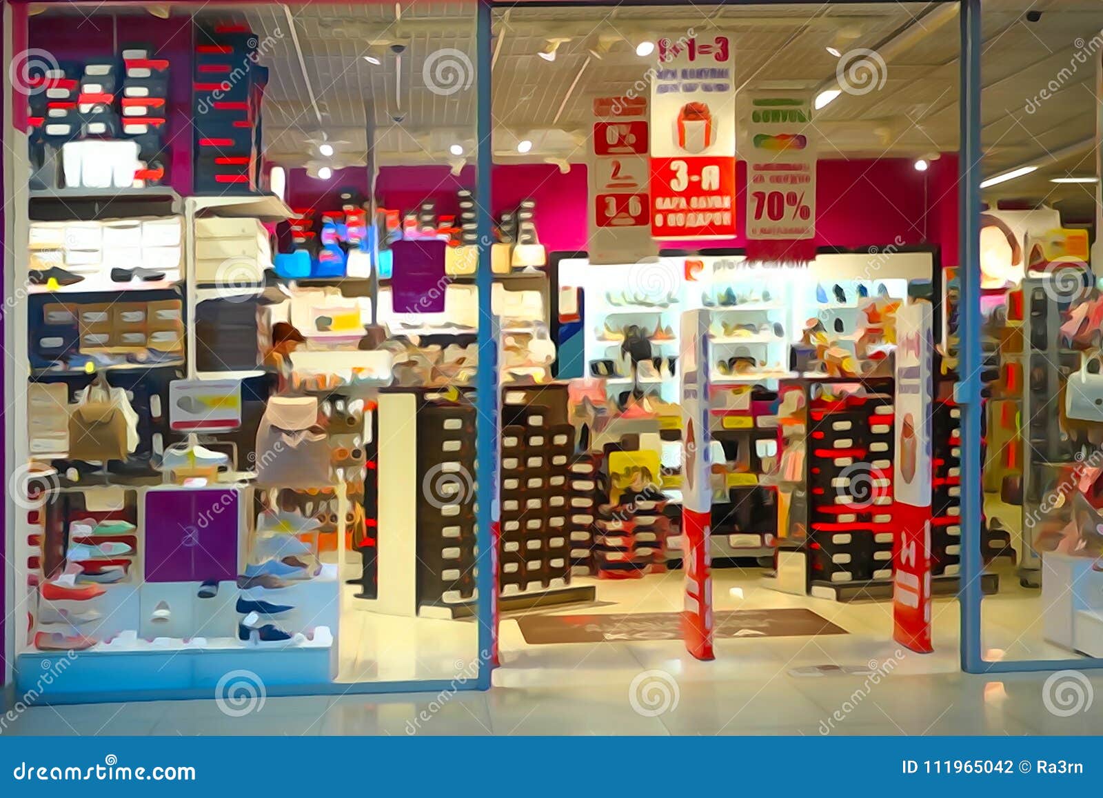 Small Shoe Store stock photo. Image of 