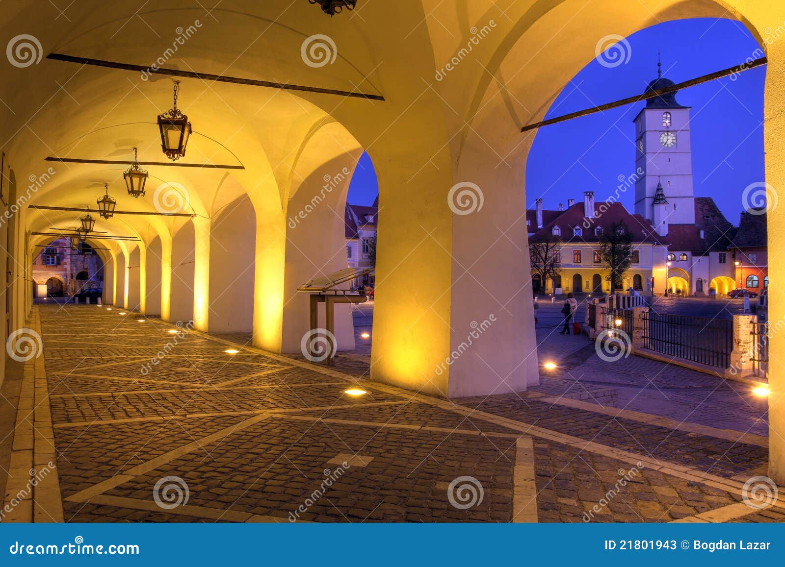 the small square (piata mica), sibiu, romania