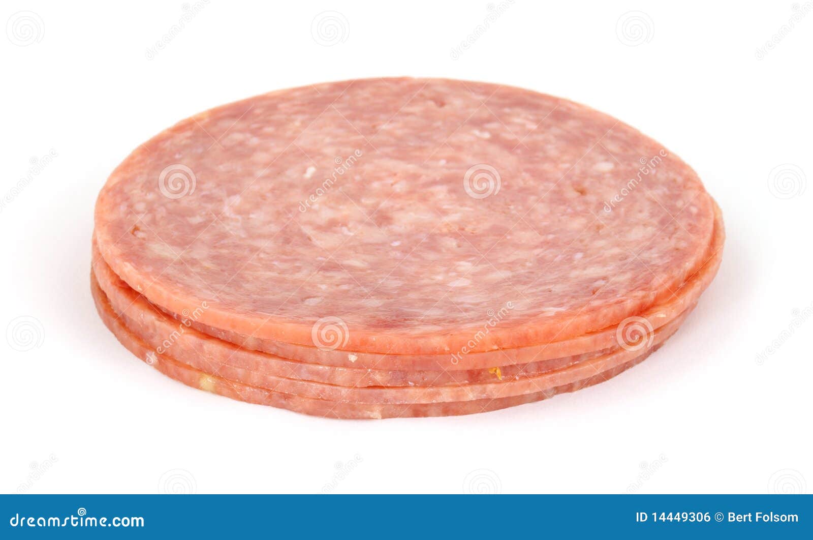 Small Stack of Genoa Salami Stock Photo Image of sliced, grocer 14449306
