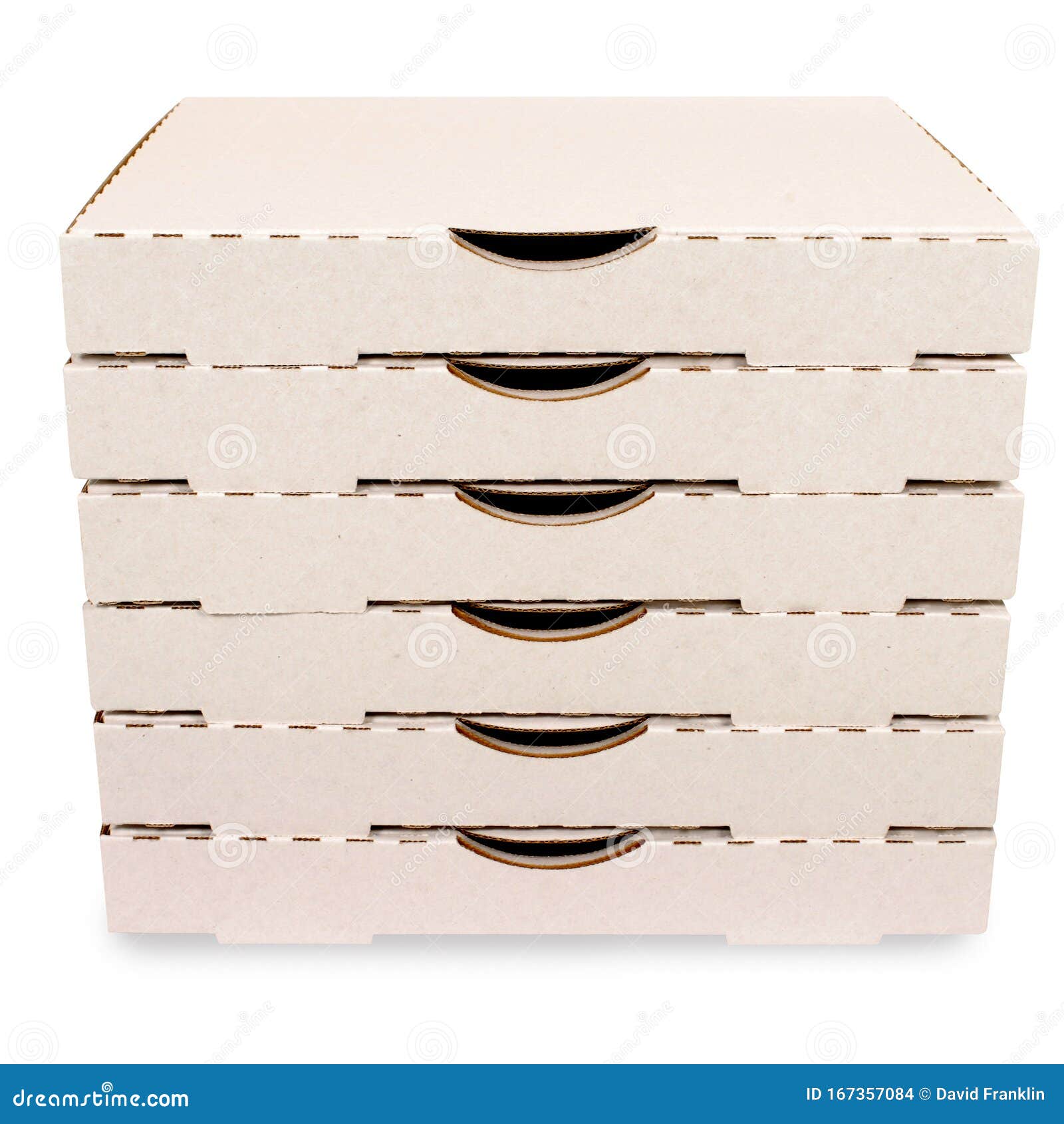Small Stack of Plain Pizza Boxes Stock Photo Image of stacked, pizza