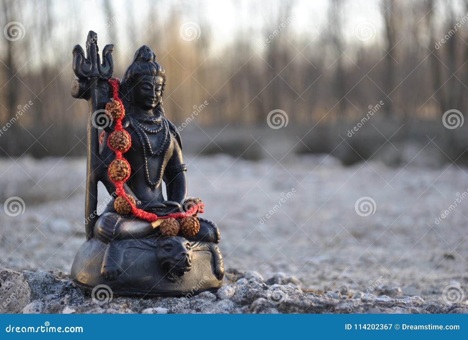 Small statue of Lord Shiva stock image. Image of travelling ...