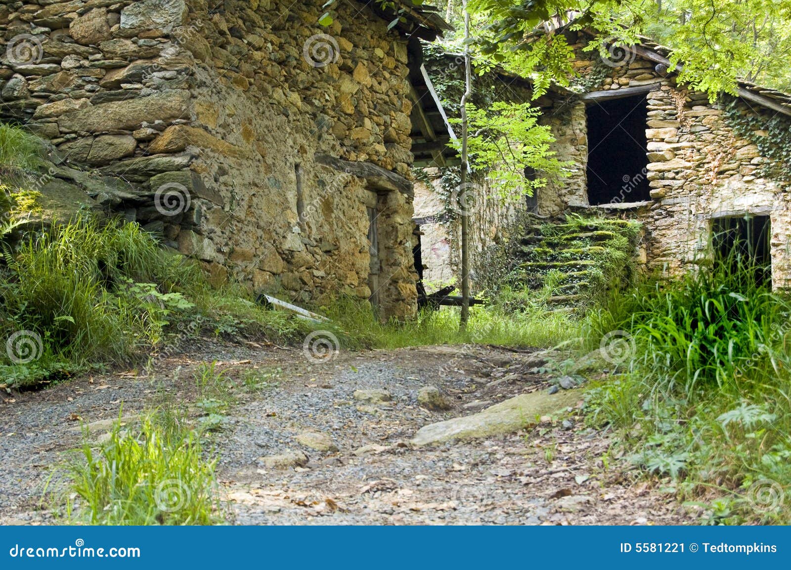 Small stony village stock image. Image of stones, mountain 5581221