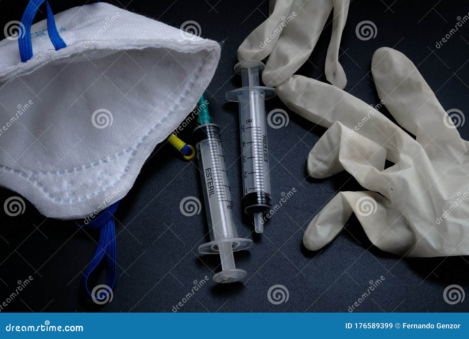 A Small Syringe into Which a Hollow, Sharppointed Bevelcut Needle is