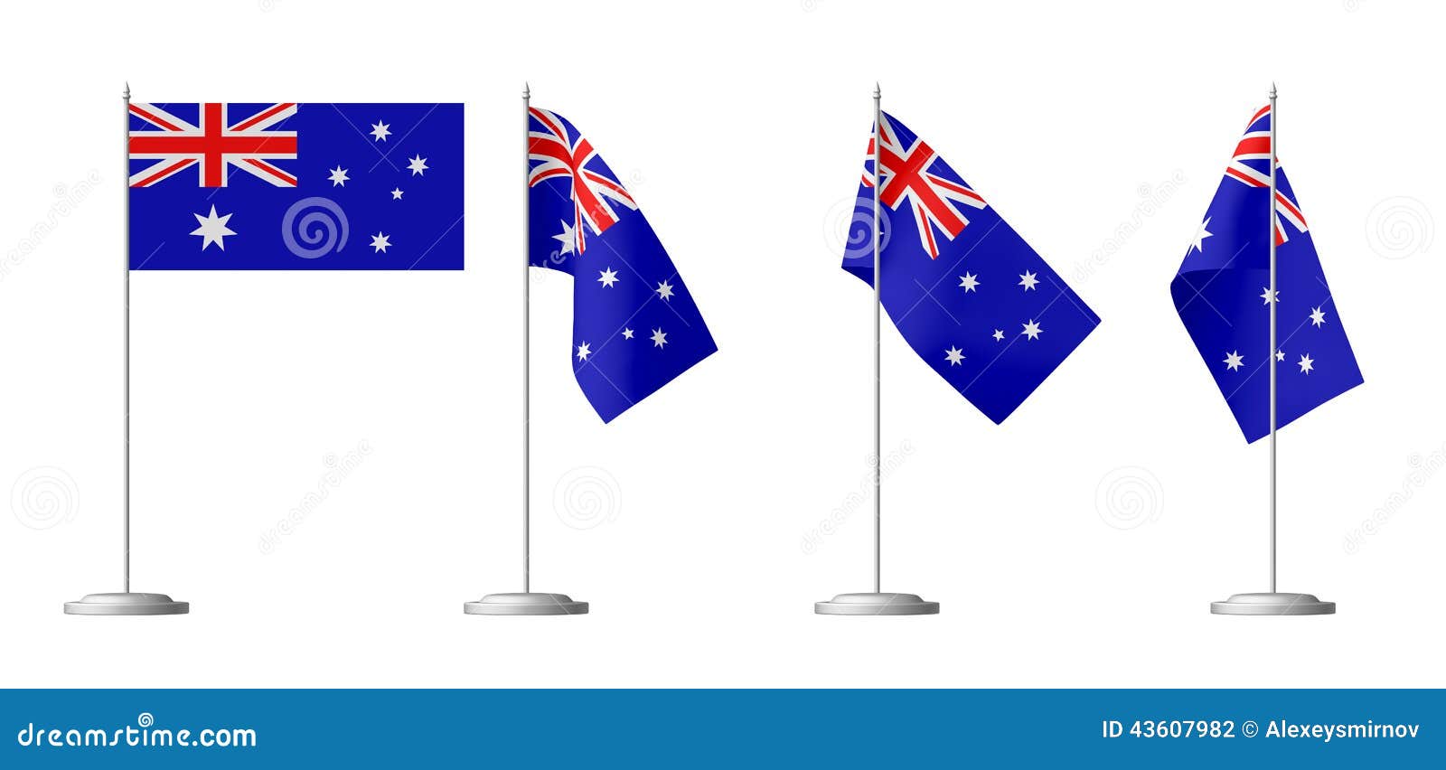 Download Small Table Flag Of Australia Stock Illustration - Image ...