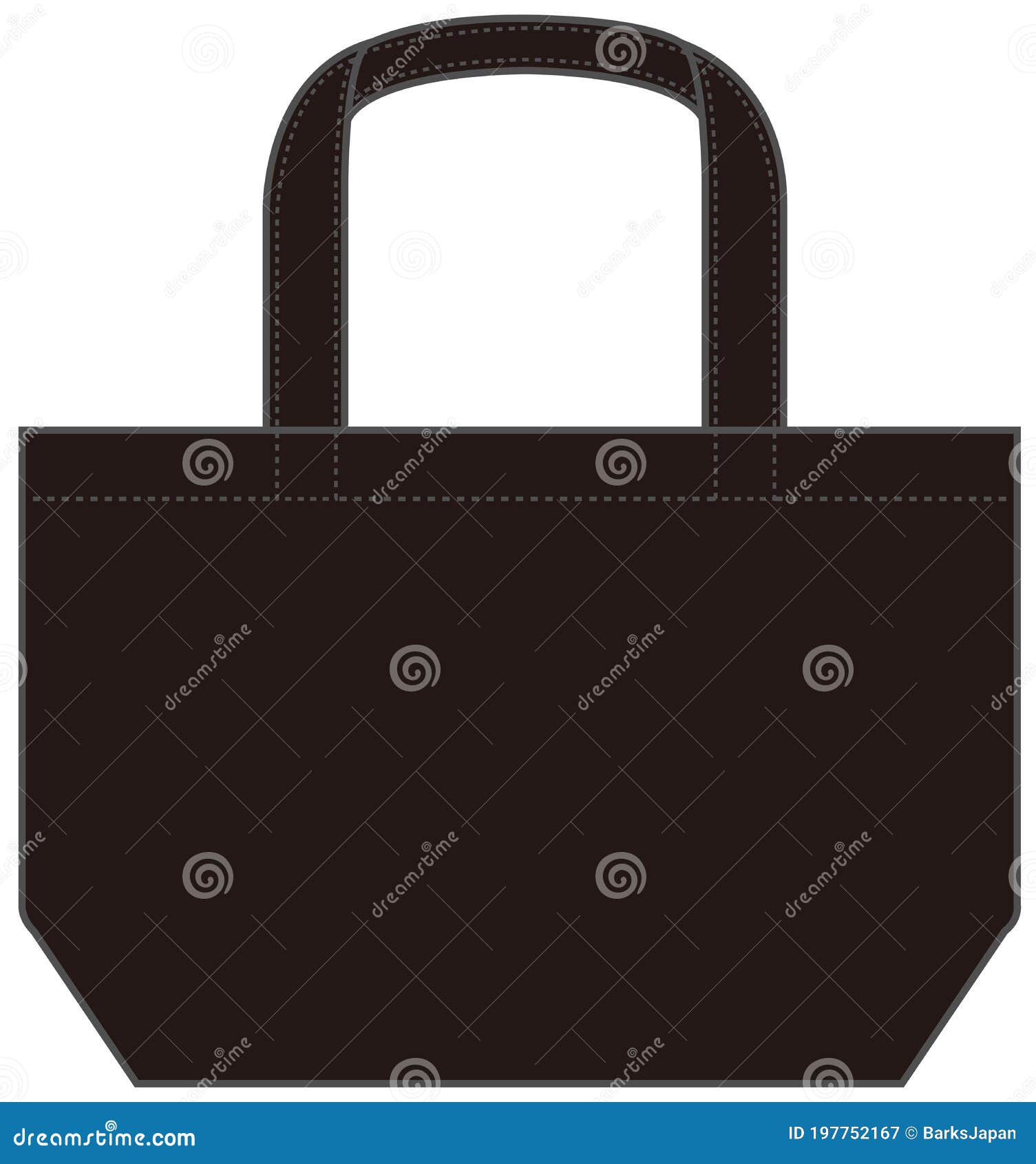 Small Tote Bag Ecobag , Shopping Bag Template Vector Illustration Stock ...