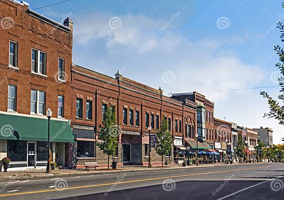 Small Town Main Street stock photo Image of downtown 35012288