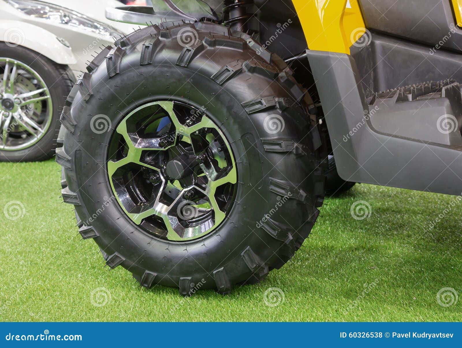 Small Tractor Wheel and Tire Stock Photo Image of industry, machinery
