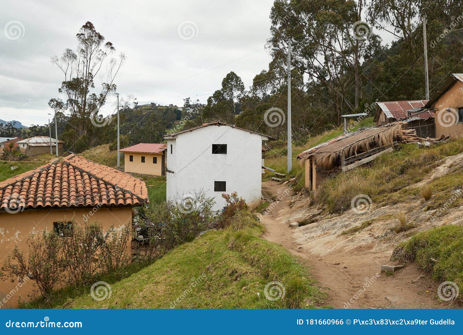 small village in the andes