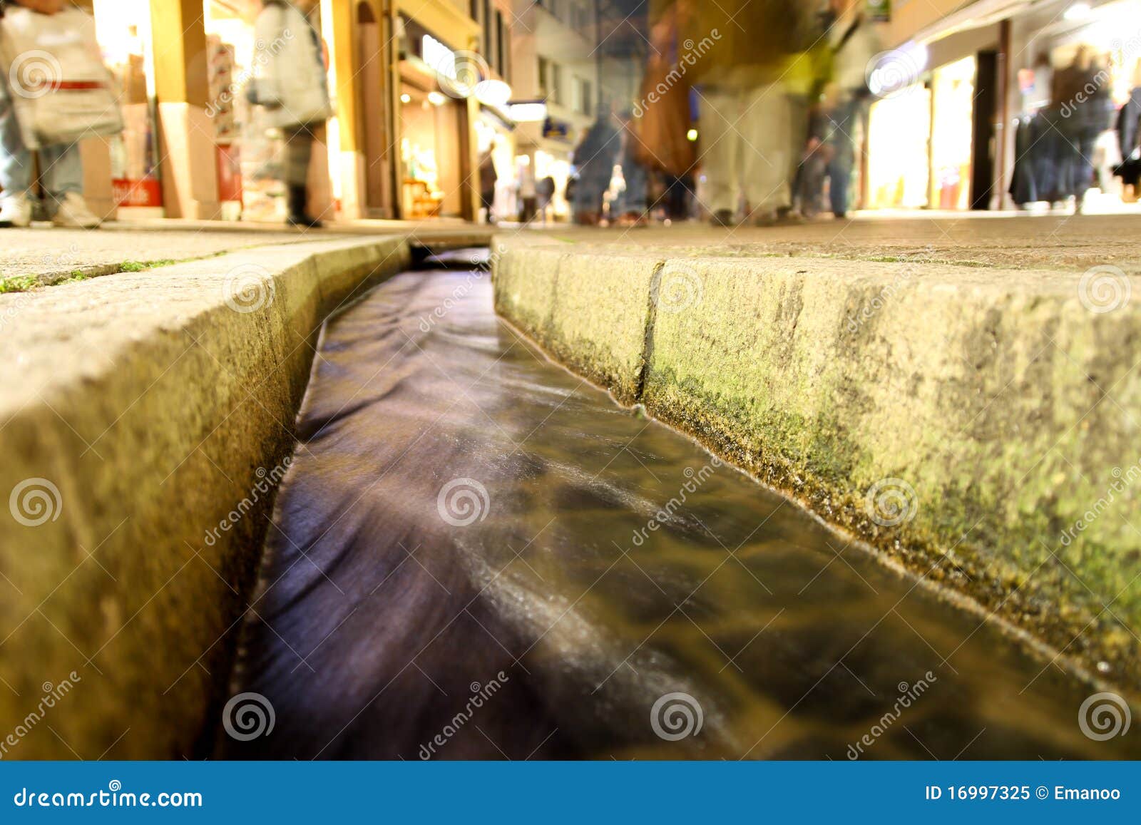 small water ditch in freiburg