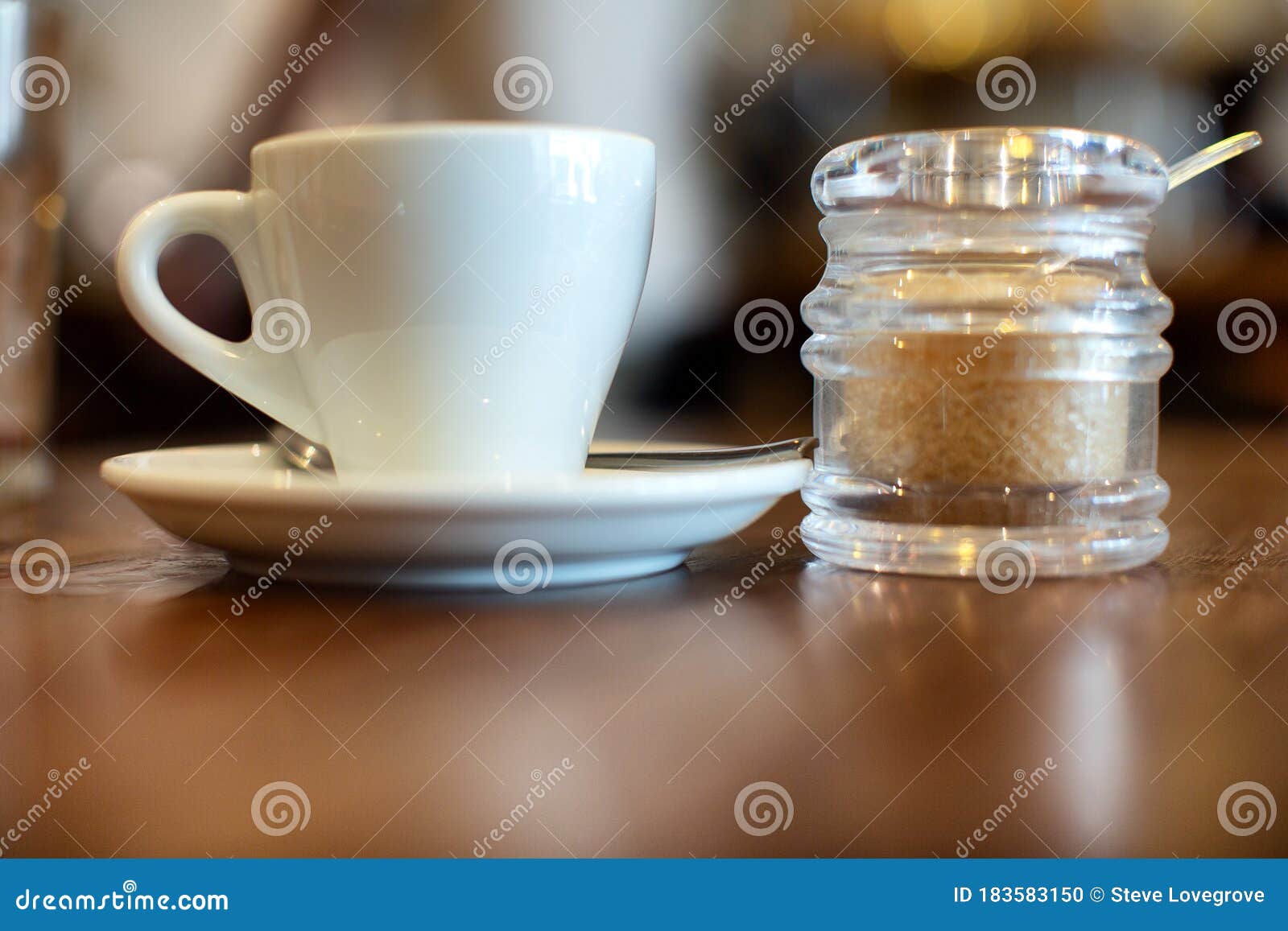 Small white coffee cup stock photo. Image of sugar, refreshment 183583150