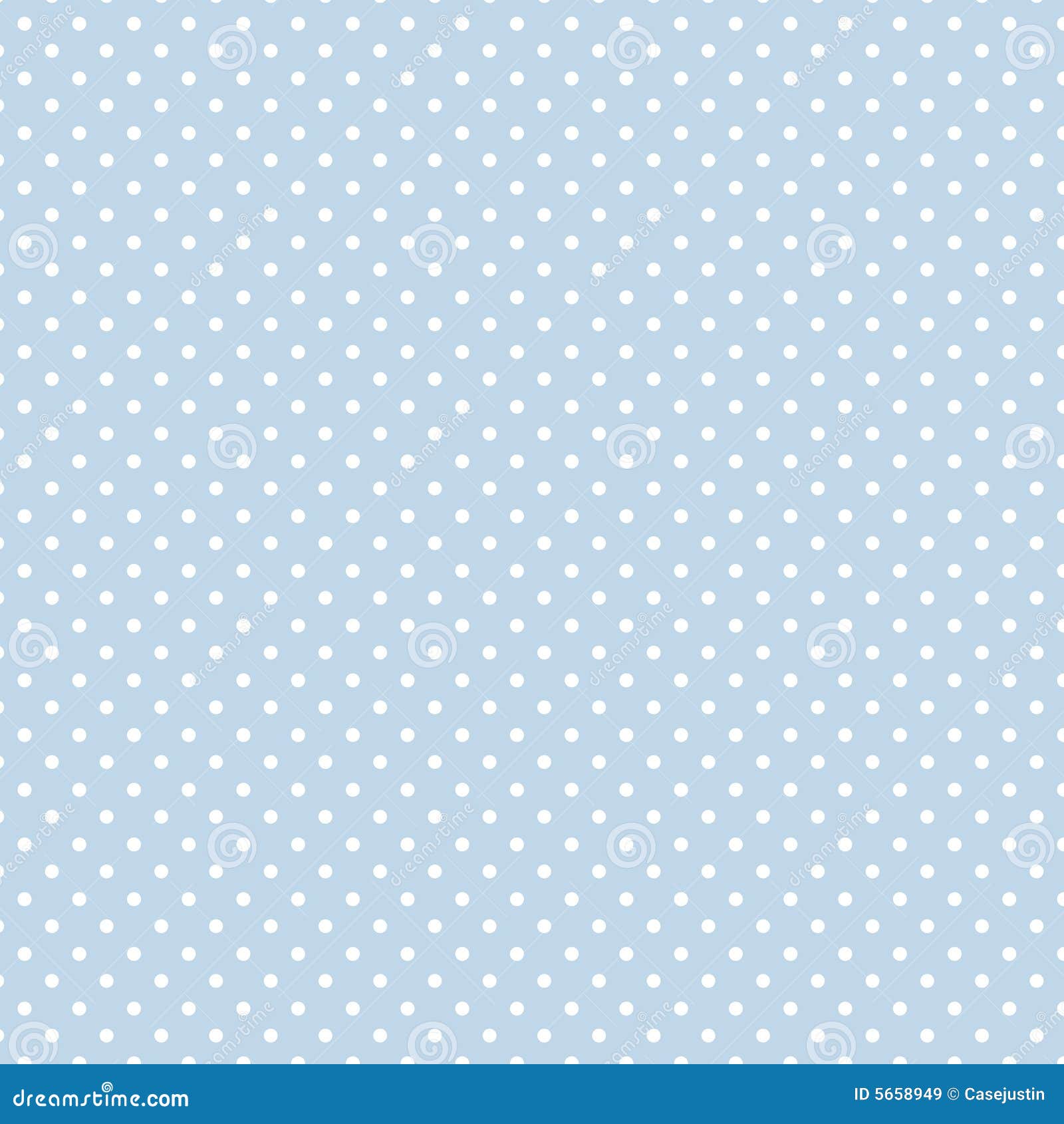 small white polka dots on pastel blue, seamless background