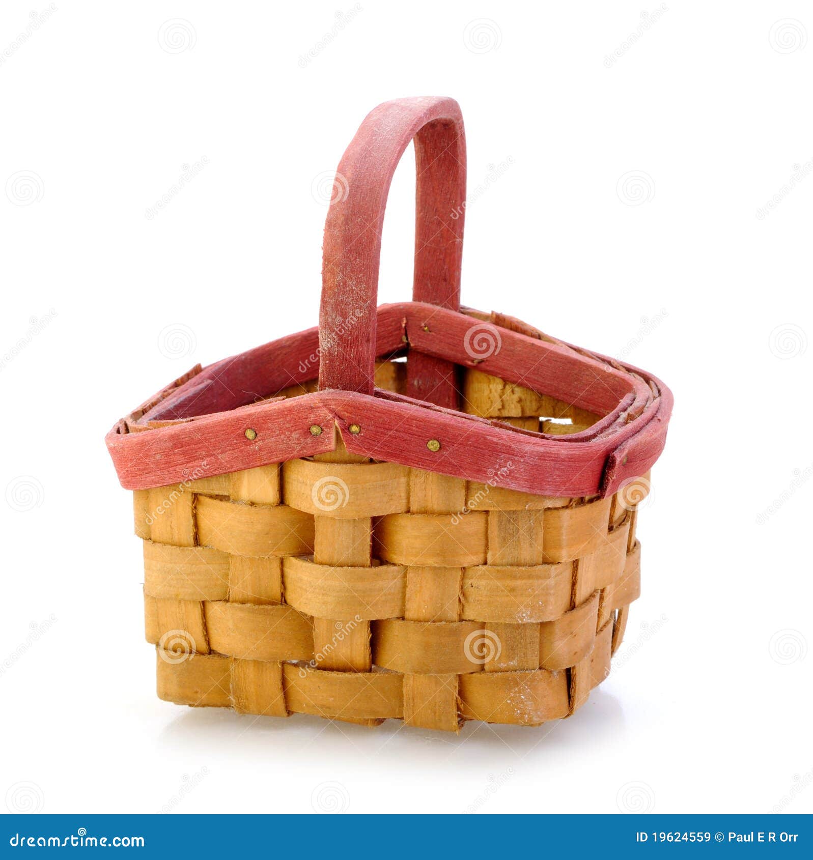 Small wooden basket stock image. Image of pattern, background - 19624559