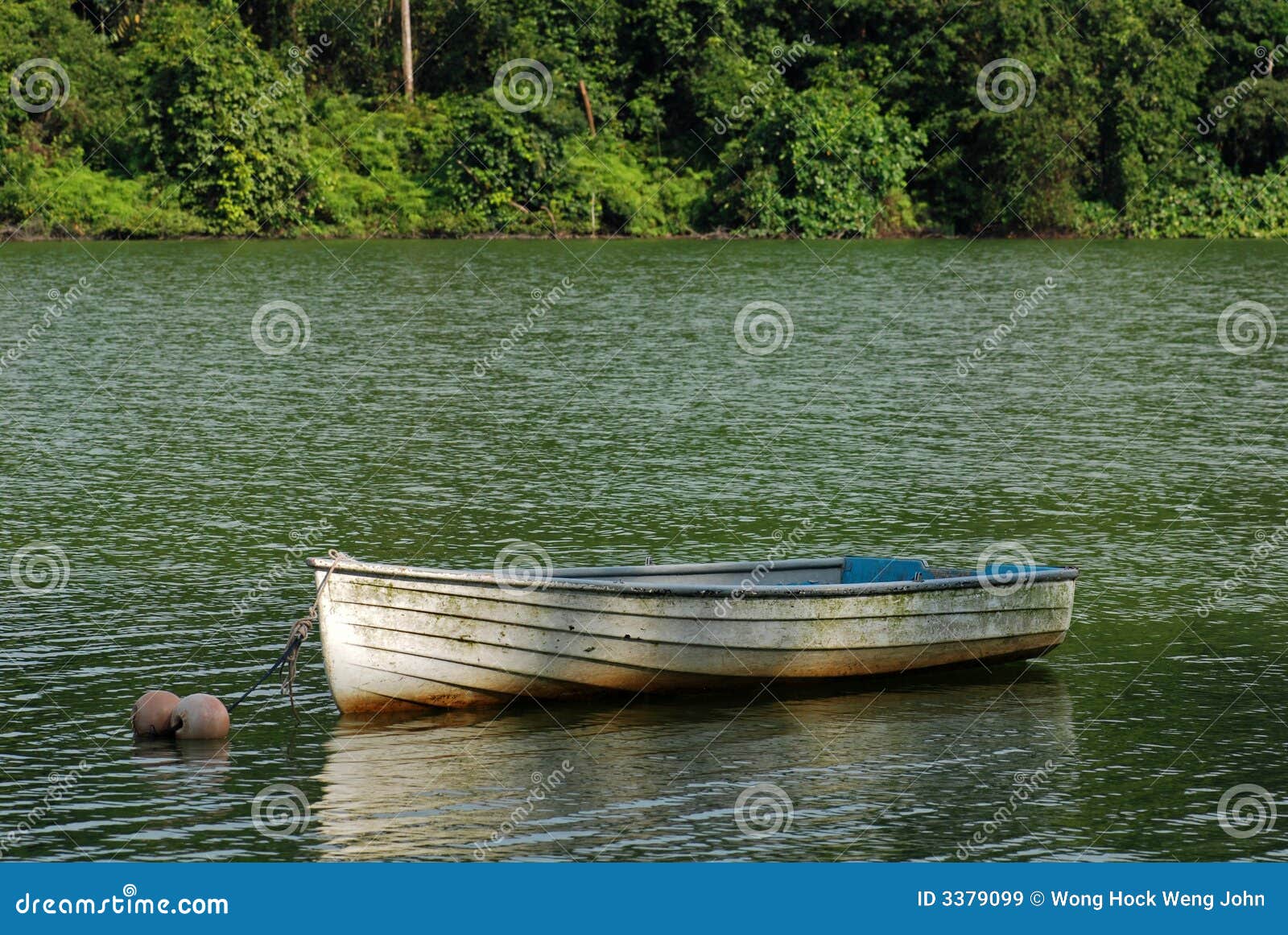 Small Wooden Boat In The Lake Royalty Free Stock Images 