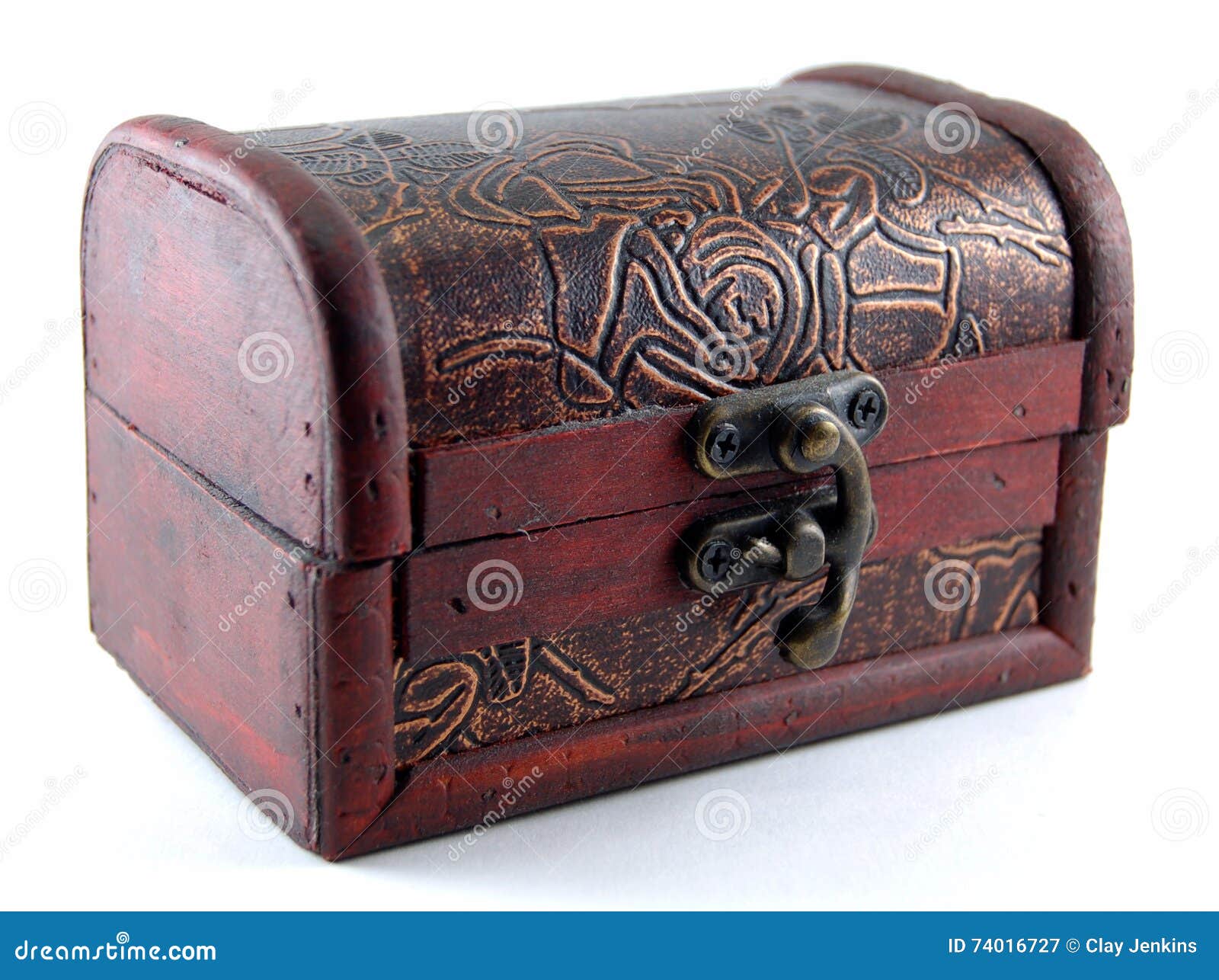 Small Wooden Chest with Latch Stock Image Image of pattern, closed