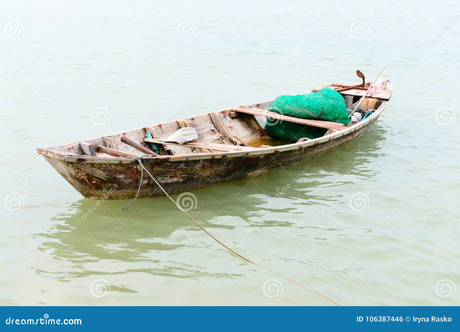Small wooden fishing boat stock photo. Image of transportation - 106387446